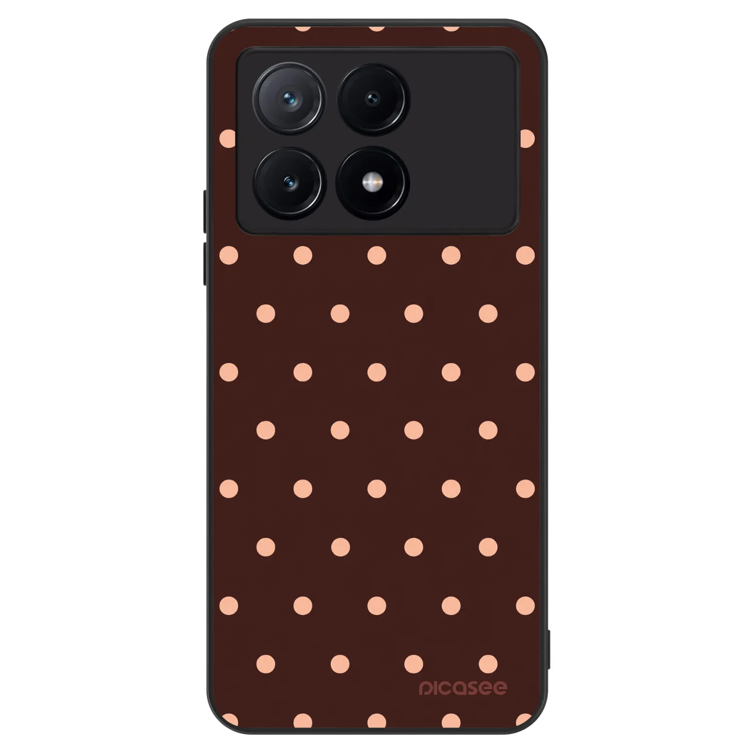 Picasee ULTIMATE CASE na Xiaomi Poco X6 Pro - Peach Dots & Chocolate