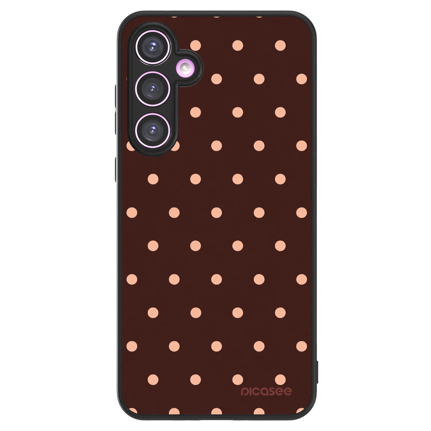 Picasee ULTIMATE CASE na Samsung Galaxy A35 5G A356B - Peach Dots & Chocolate