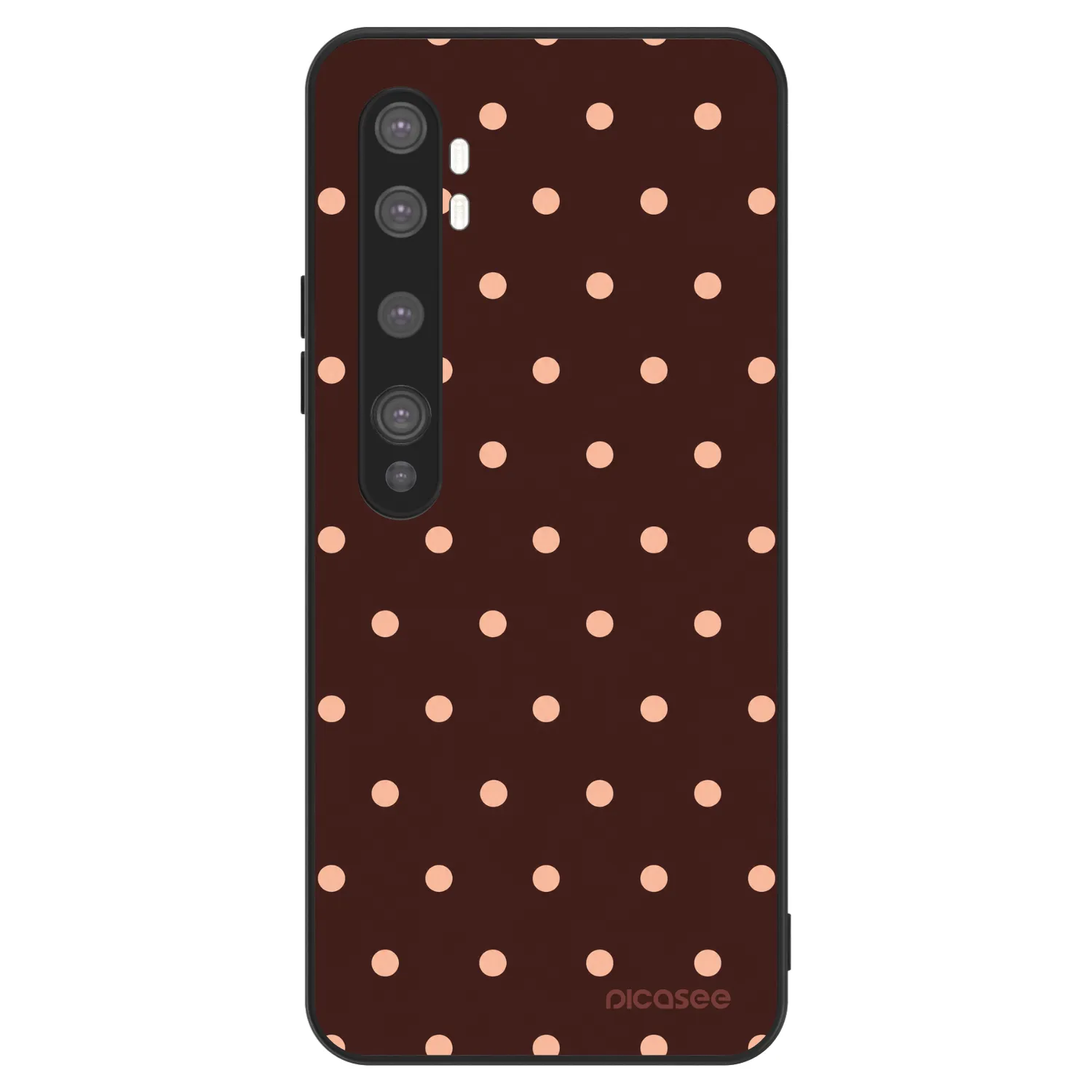 Picasee ULTIMATE CASE na Xiaomi Mi Note 10 (Pro) - Peach Dots & Chocolate