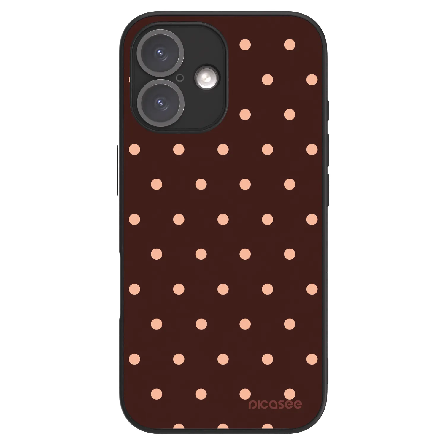 Picasee ULTIMATE CASE na Apple iPhone 16 - Peach Dots & Chocolate