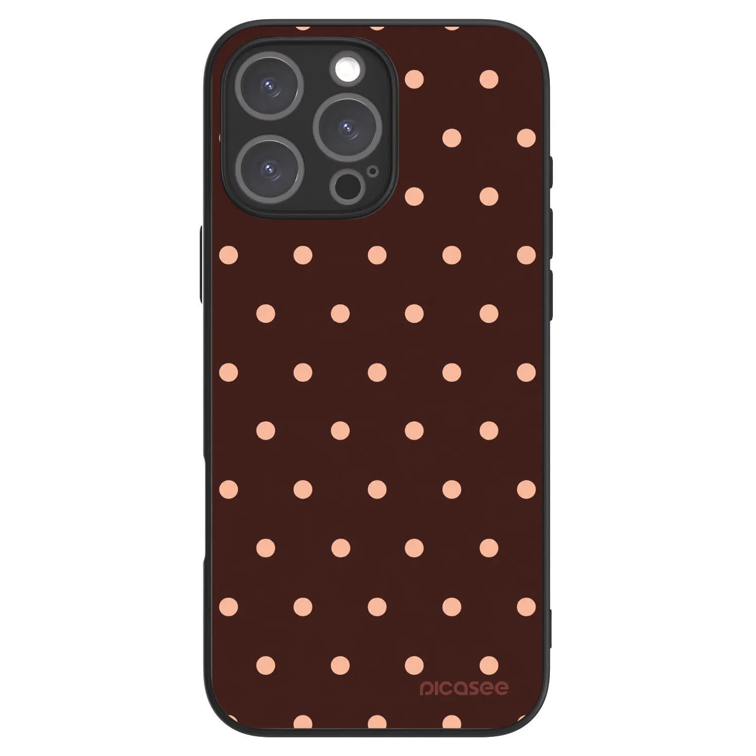 Picasee ULTIMATE CASE na Apple iPhone 16 Pro Max - Peach Dots & Chocolate