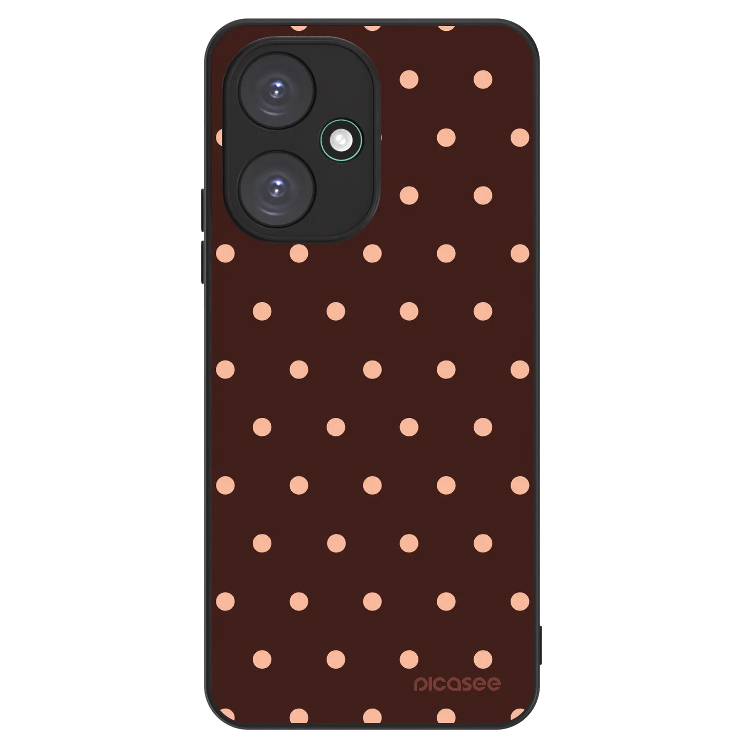 Picasee ULTIMATE CASE na Xiaomi Redmi 13C 5G - Peach Dots & Chocolate