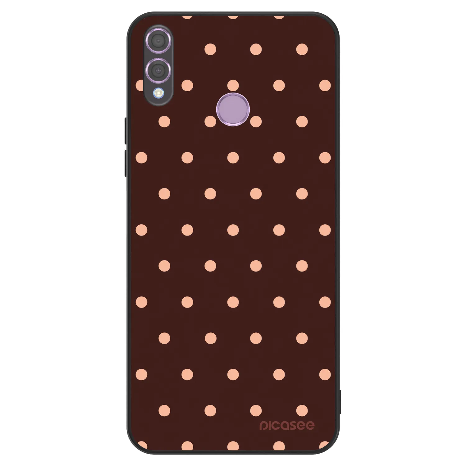 Picasee ULTIMATE CASE na Honor 8X - Peach Dots & Chocolate