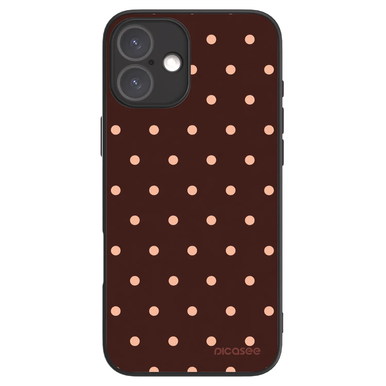 Picasee ULTIMATE CASE na Apple iPhone 16 Plus - Peach Dots & Chocolate