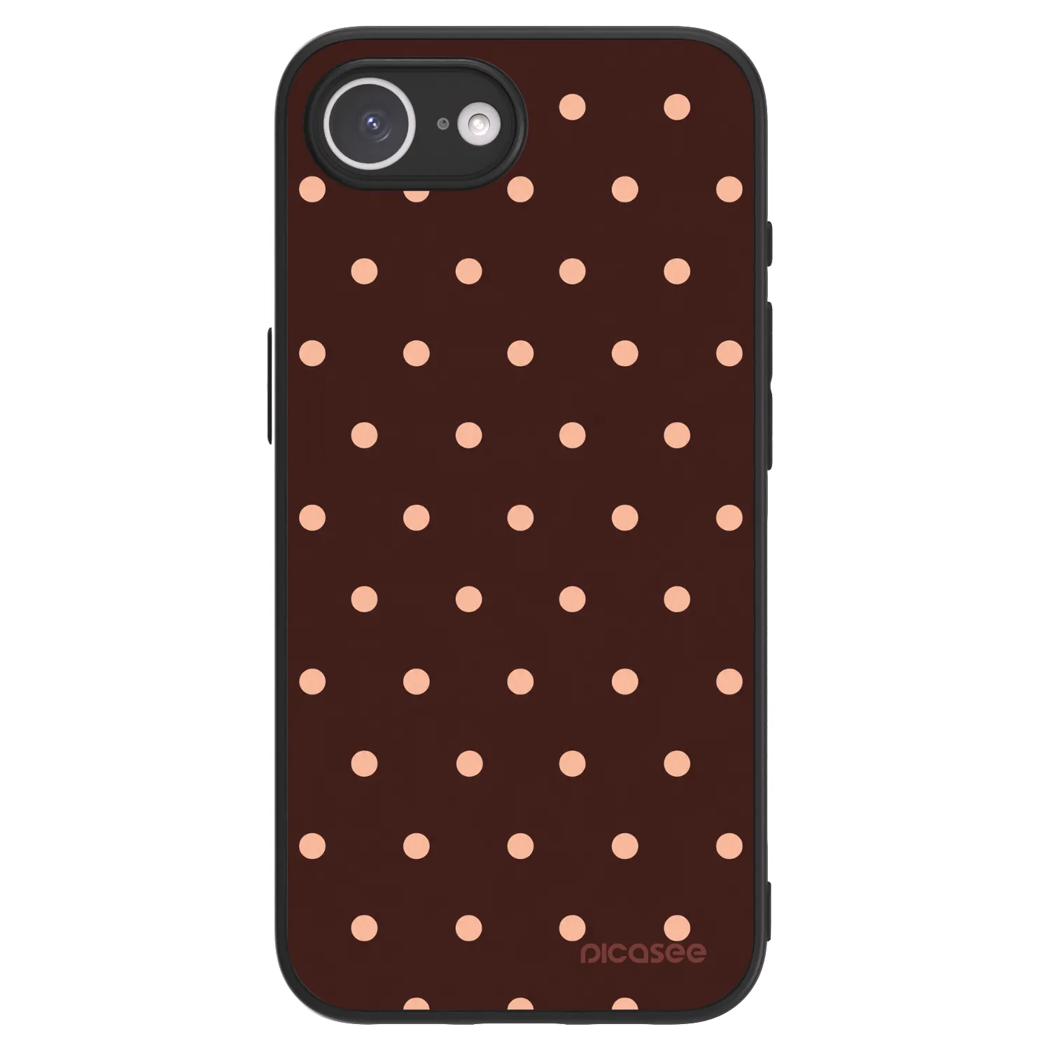 Picasee ULTIMATE CASE na Apple iPhone 16e - Peach Dots & Chocolate