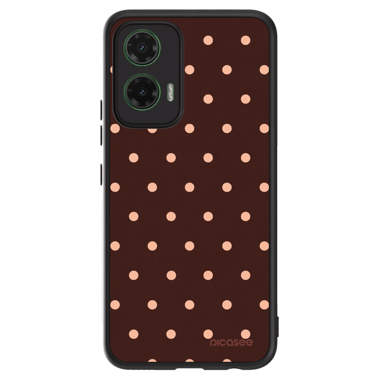 Picasee ULTIMATE CASE na Motorola Moto G35 5G - Peach Dots & Chocolate