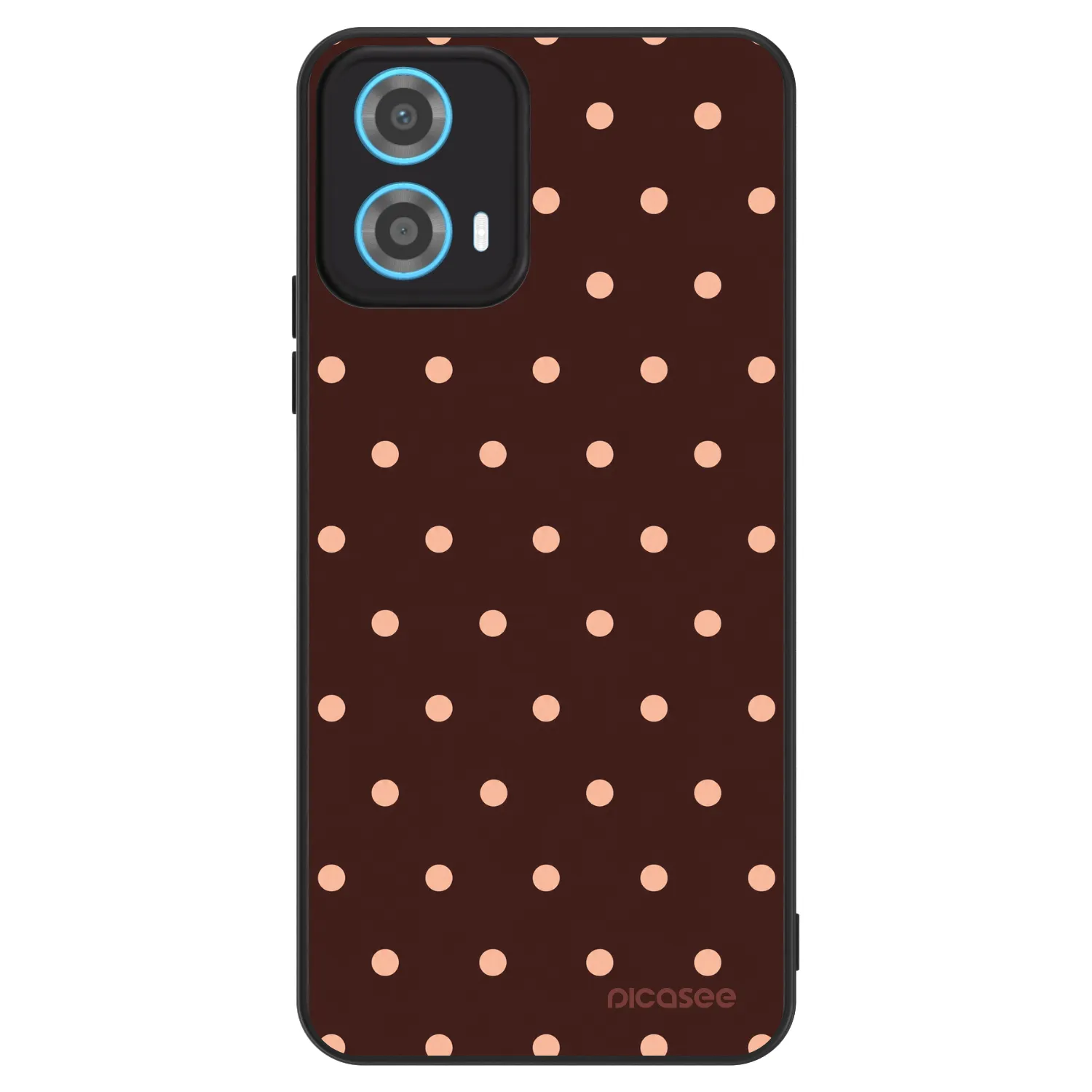 Picasee ULTIMATE CASE na Motorola Moto G34 5G - Peach Dots & Chocolate