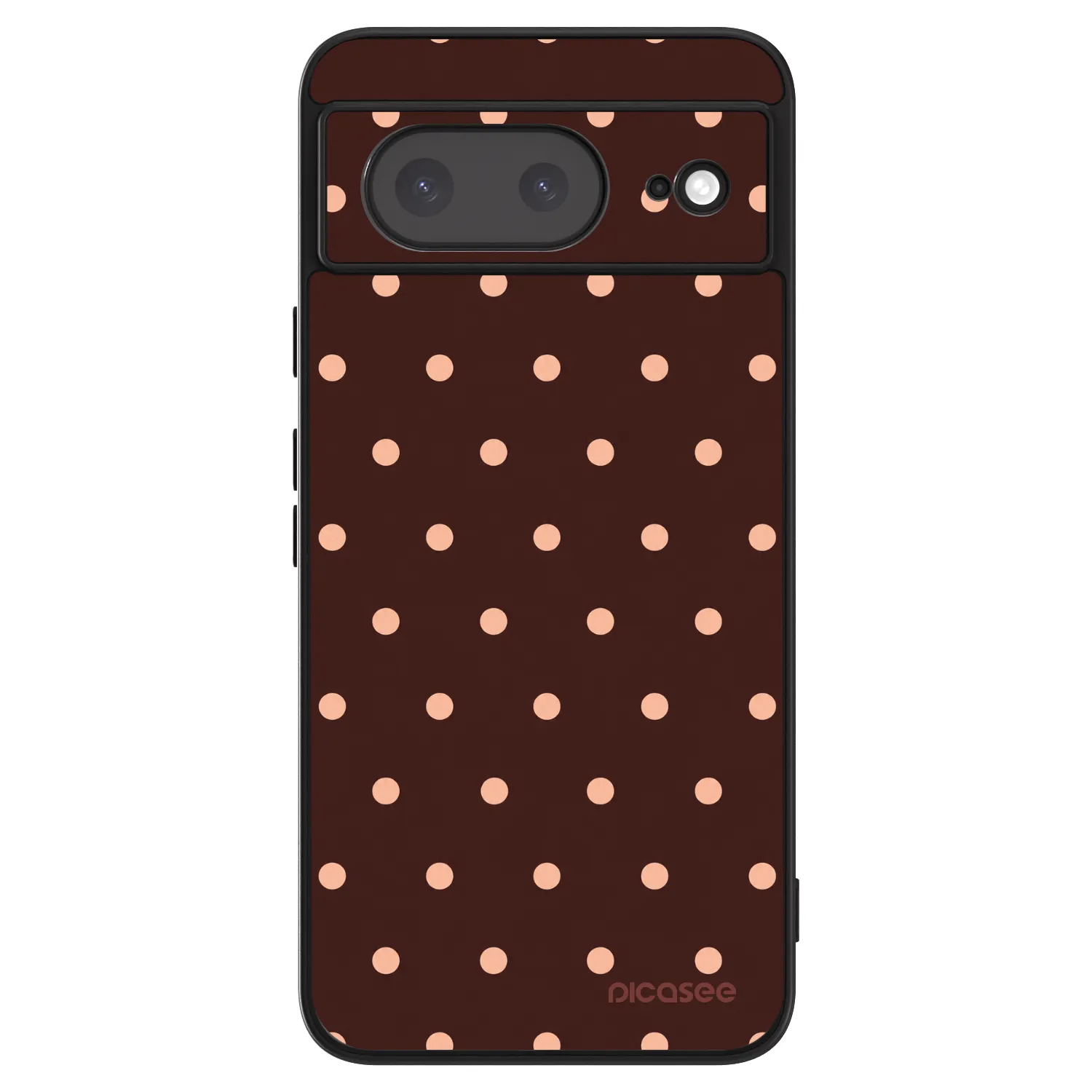 Picasee ULTIMATE CASE na Google Pixel 8a - Peach Dots & Chocolate