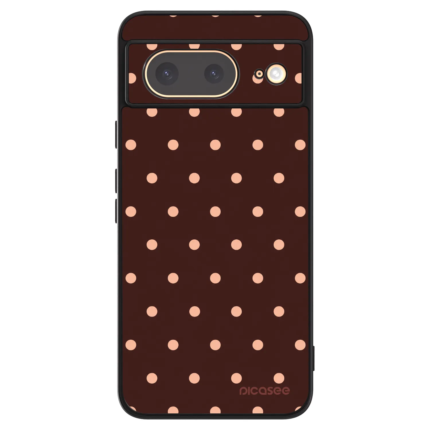 Picasee ULTIMATE CASE na Google Pixel 8 - Peach Dots & Chocolate