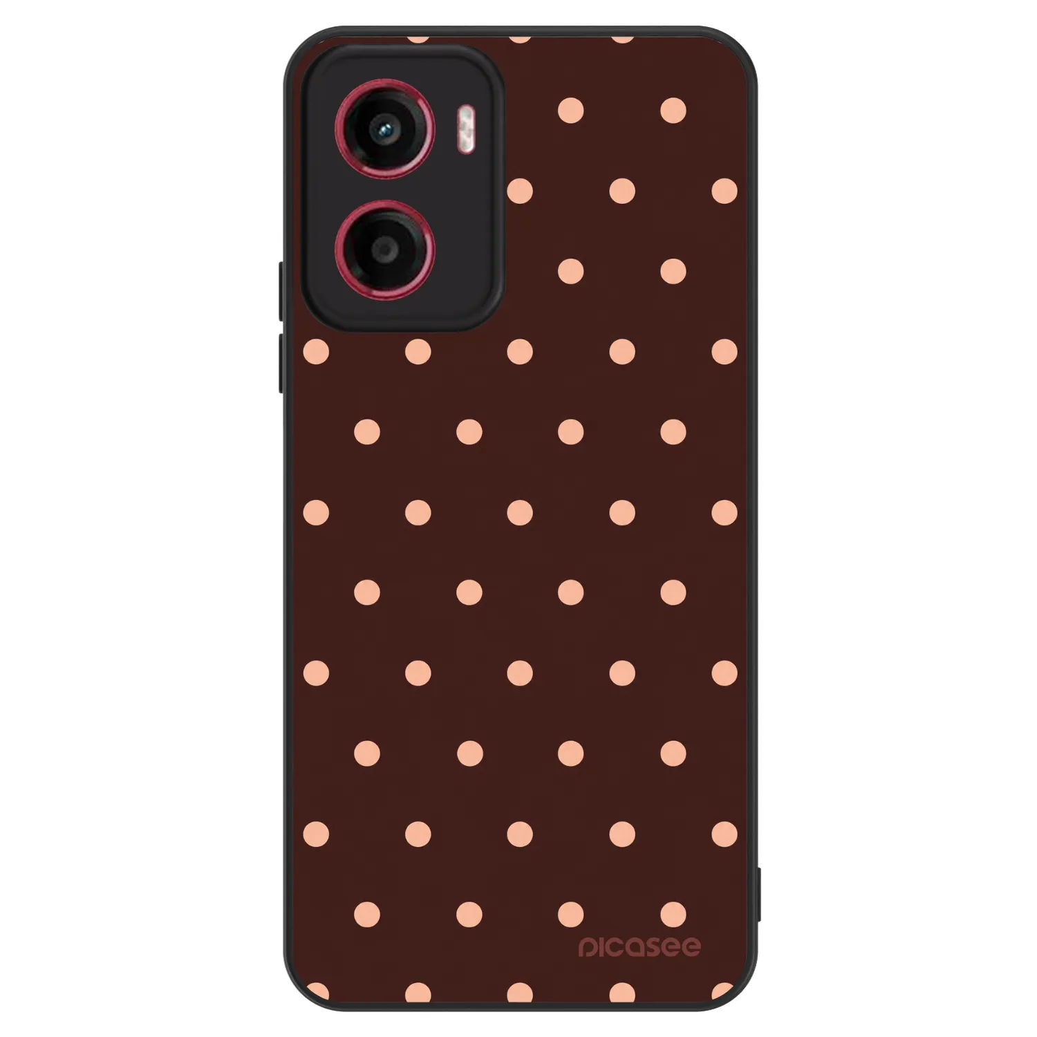 Picasee ULTIMATE CASE na Motorola Moto G05 - Peach Dots & Chocolate