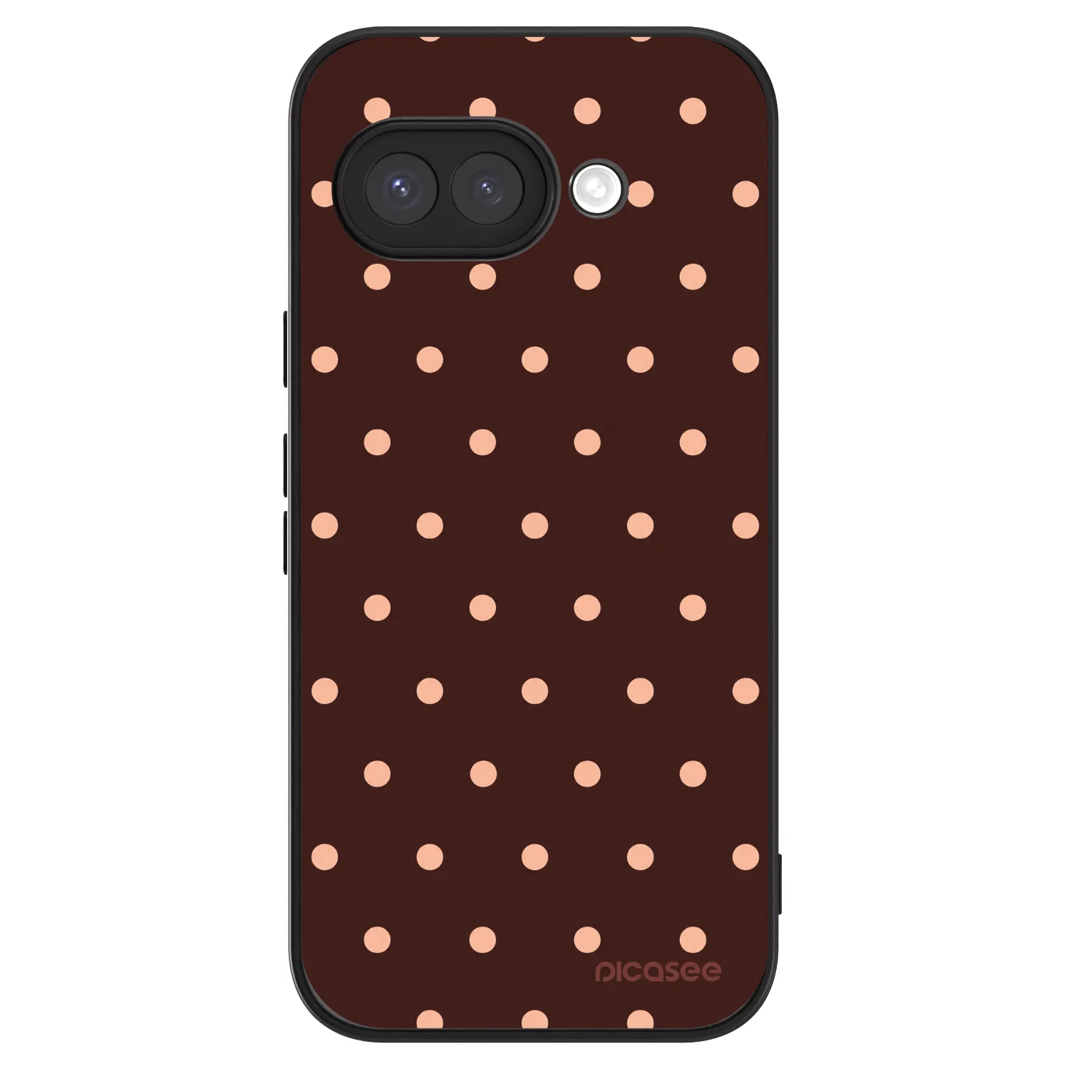 Picasee ULTIMATE CASE na Google Pixel 9a - Peach Dots & Chocolate