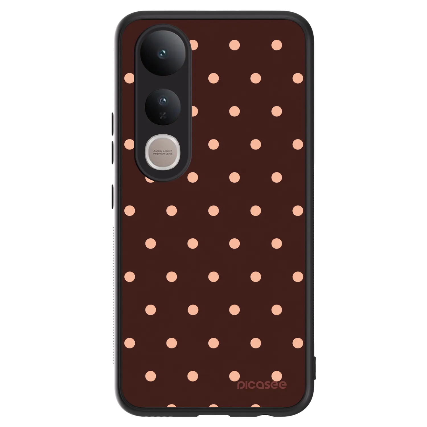 Picasee ULTIMATE CASE na Vivo V50 Lite 5G - Peach Dots & Chocolate