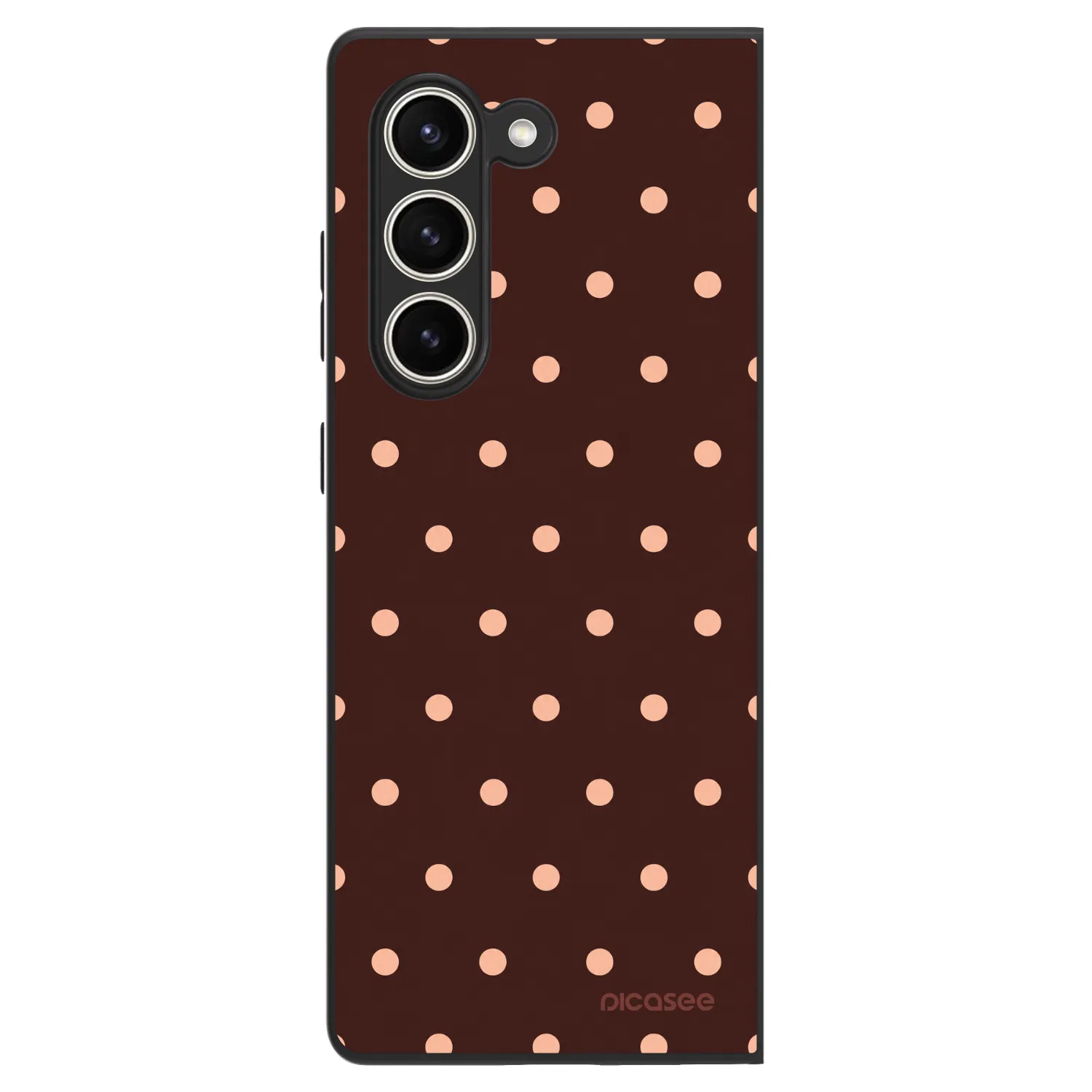 Picasee ULTIMATE CASE na Samsung Galaxy Z Fold5 5G - Peach Dots & Chocolate