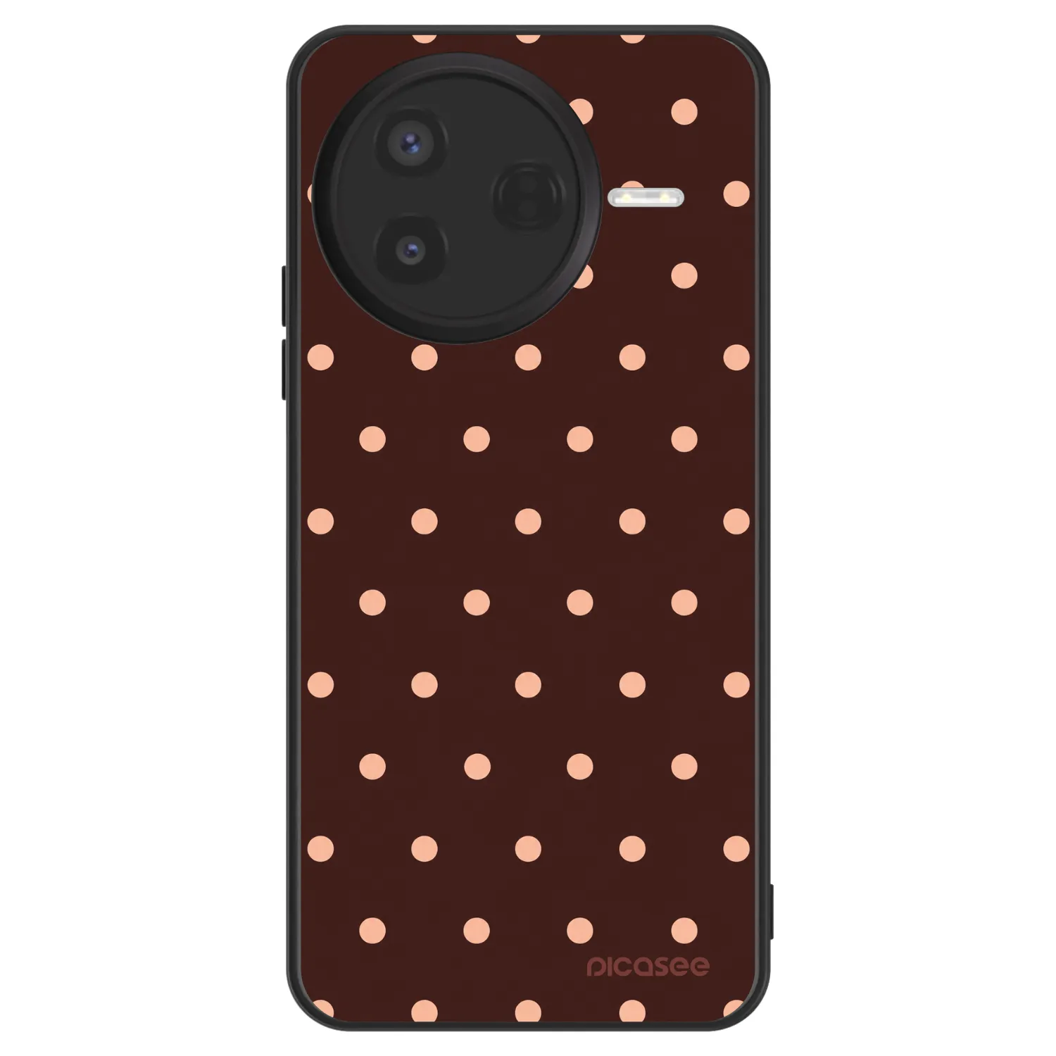 Picasee ULTIMATE CASE na Xiaomi Poco F7 Pro 5G - Peach Dots & Chocolate