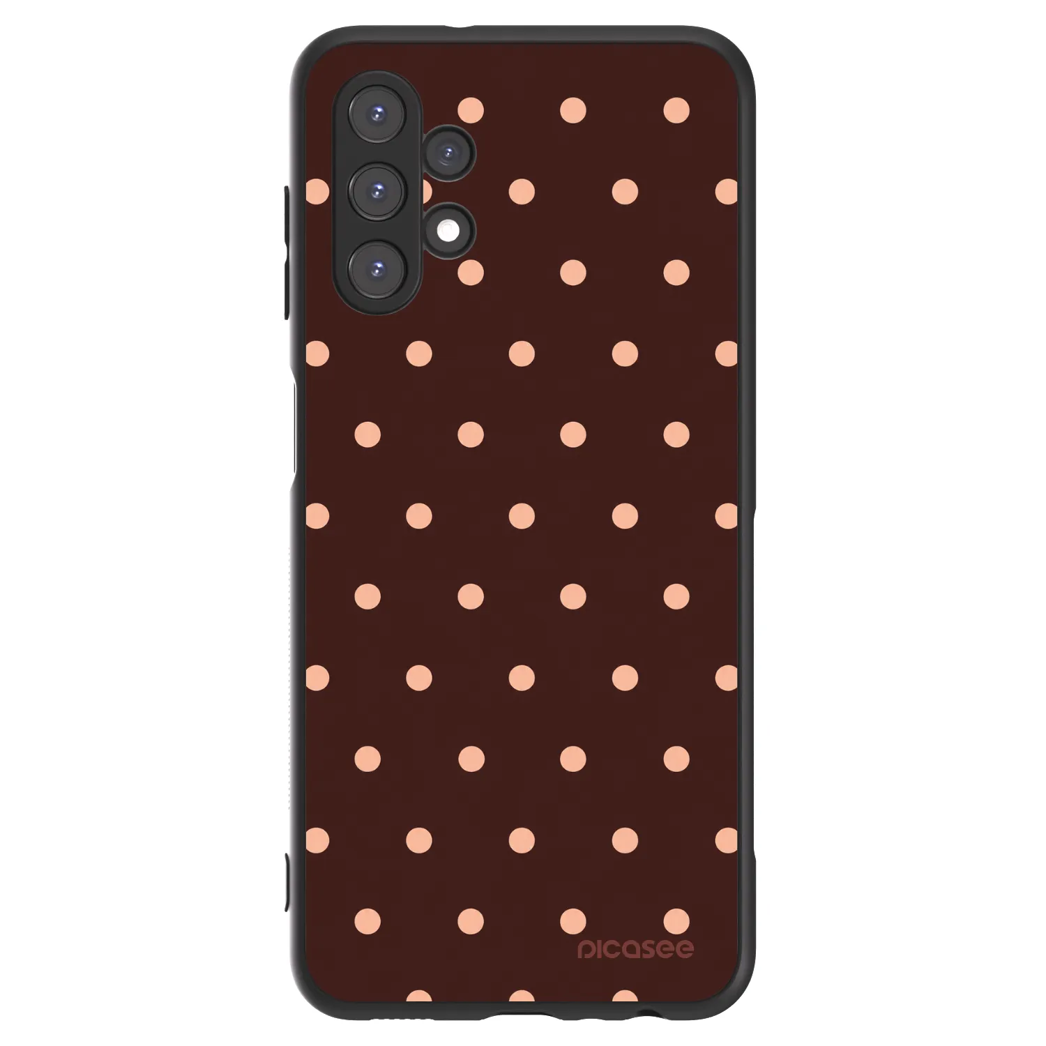 Picasee ULTIMATE CASE na Samsung Galaxy A13 5G - Peach Dots & Chocolate