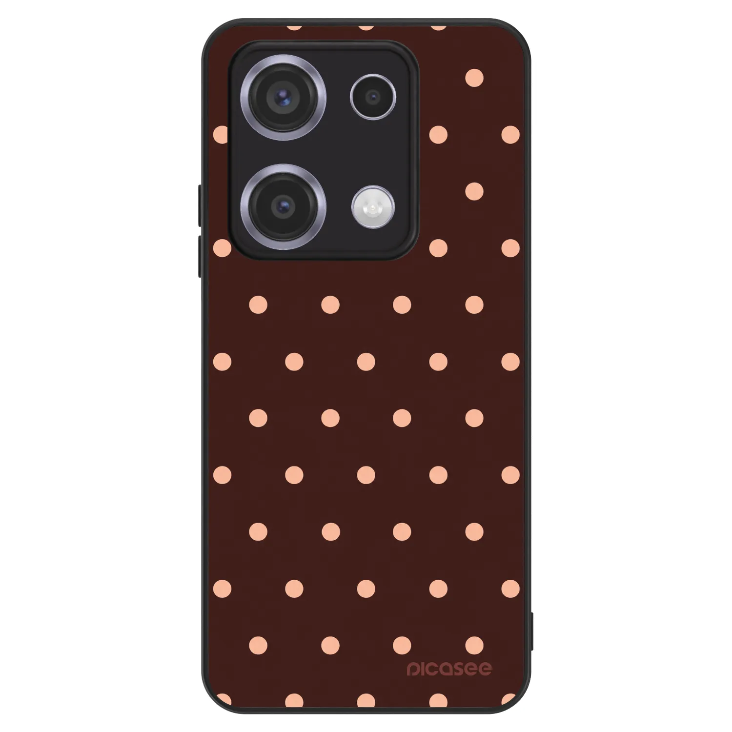 Picasee ULTIMATE CASE na Xiaomi Redmi Note 14S - Peach Dots & Chocolate