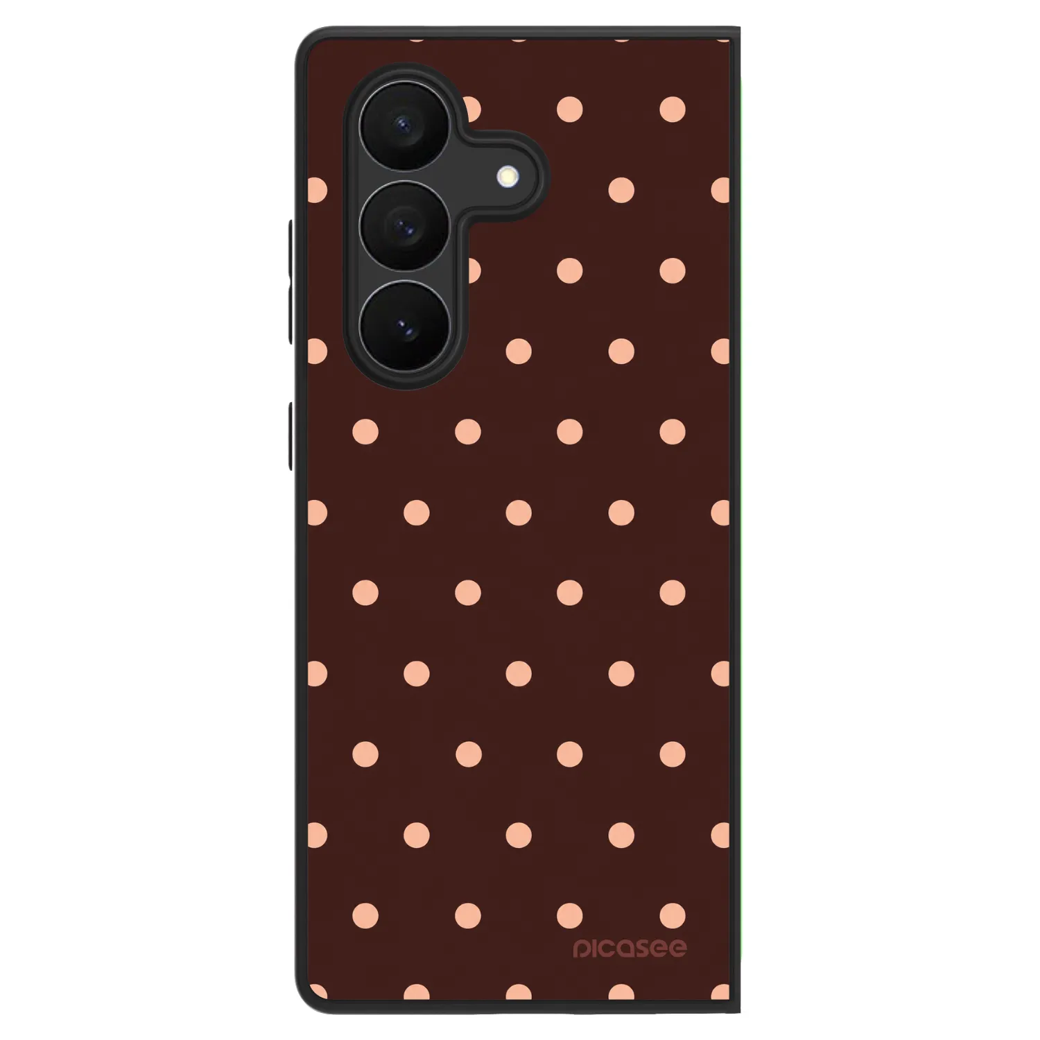 Picasee ULTIMATE CASE na Samsung Galaxy Z Fold7 5G - Peach Dots & Chocolate