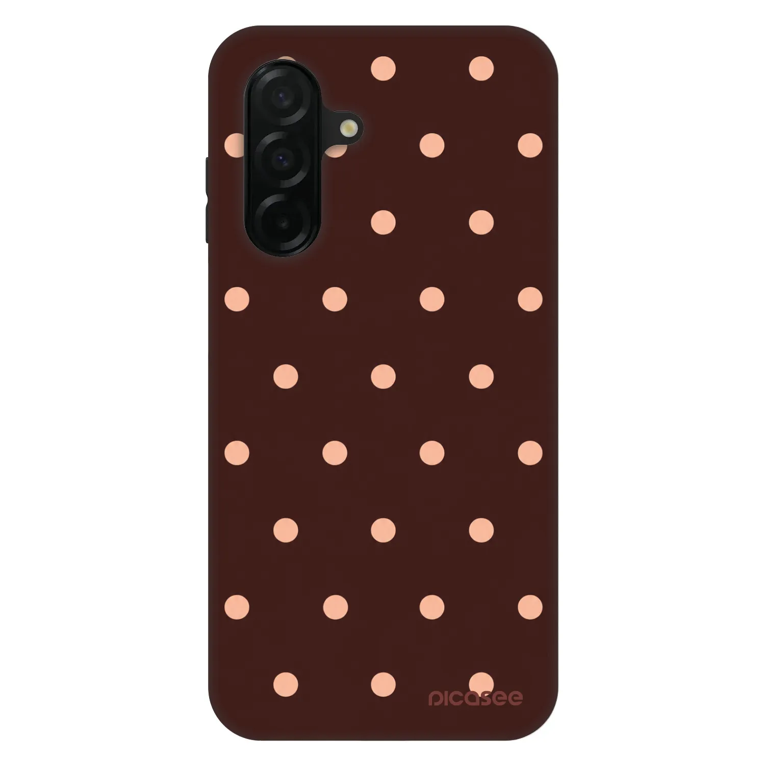 Picasee Fashion Case na Samsung Galaxy A26 5G A266B - Peach Dots & Chocolate
