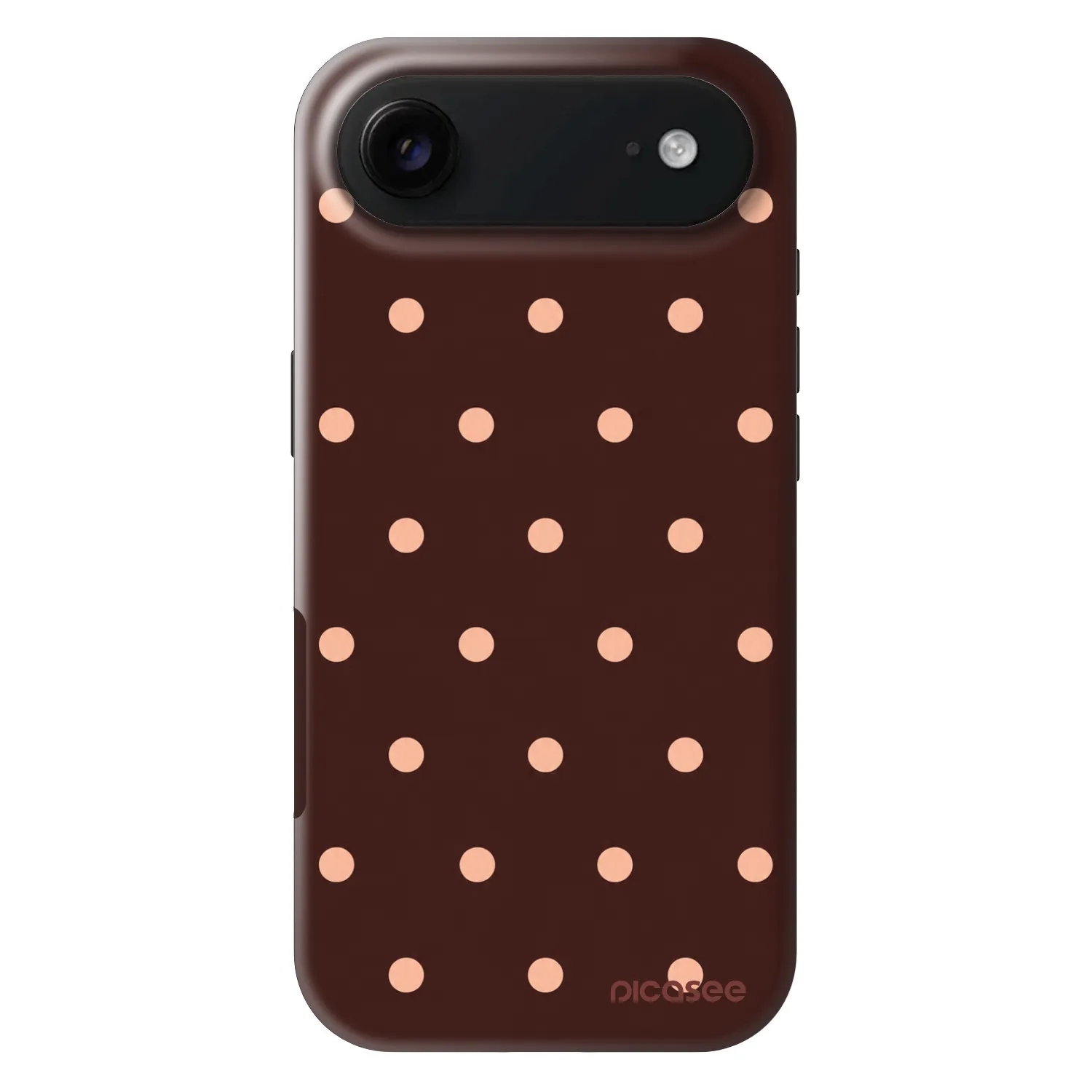 Picasee Fashion Case MagSafe na Apple iPhone Air - Peach Dots & Chocolate