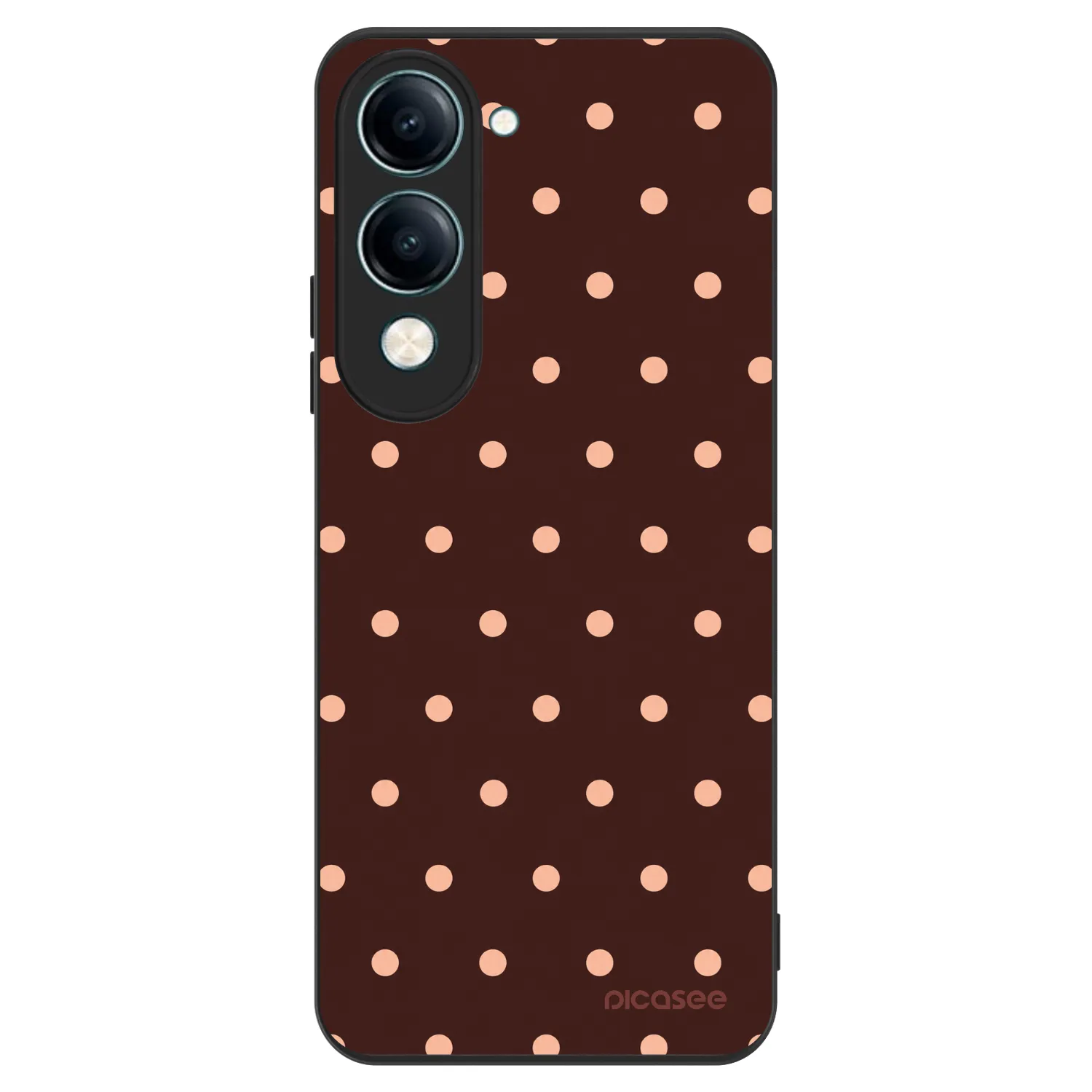 Picasee ULTIMATE CASE na Vivo Y29s 5G - Peach Dots & Chocolate