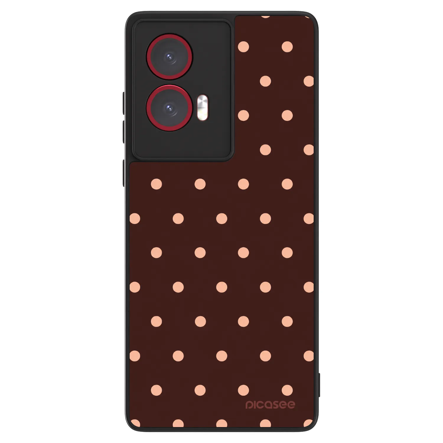 Picasee ULTIMATE CASE na Motorola Edge 50 Fusion - Peach Dots & Chocolate