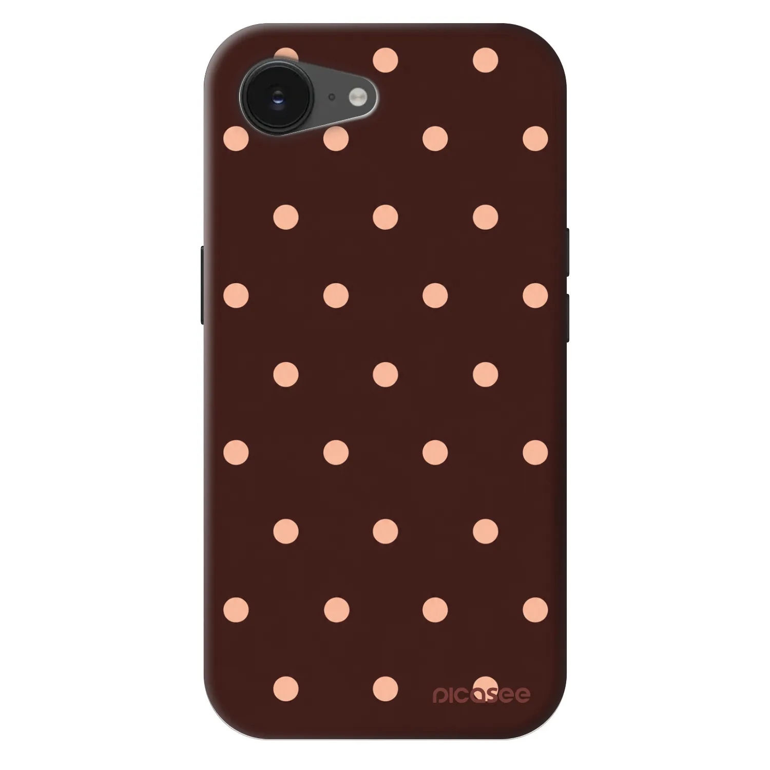 Picasee Fashion Case MagSafe na Apple iPhone 17e - Peach Dots & Chocolate