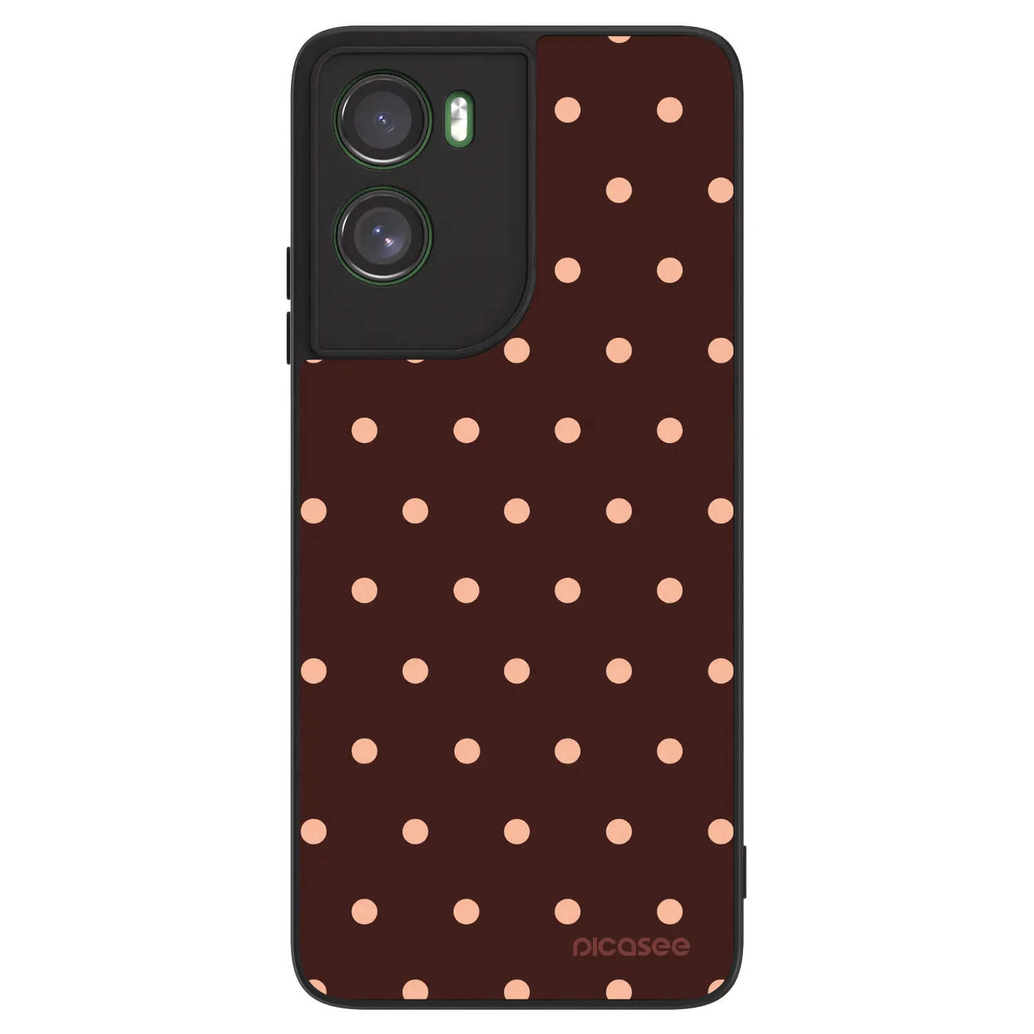Picasee ULTIMATE CASE na Motorola Moto G06 - Peach Dots & Chocolate
