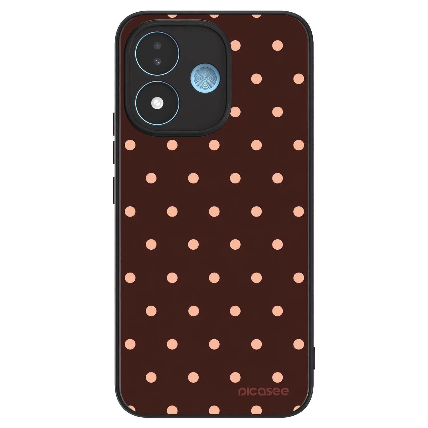 Picasee ULTIMATE CASE na Xiaomi Redmi Note 17 5G - Peach Dots & Chocolate