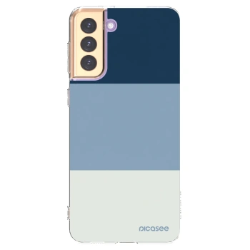 Picasee silikonowe przeźroczyste etui na Samsung Galaxy S21+ 5G G996F - Coastal Blue