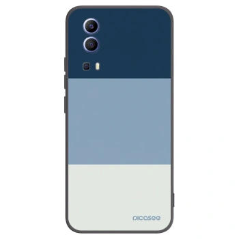 Picasee silikonowe czarne etui na Vivo Y52 5G - Coastal Blue