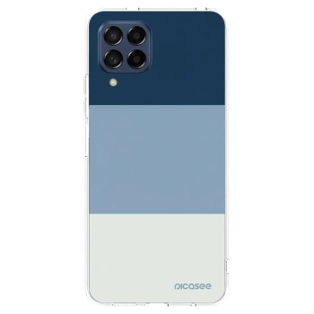Picasee silikonowe przeźroczyste etui na Samsung Galaxy M53 5G - Coastal Blue