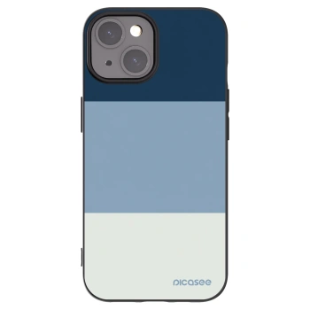 Picasee silikonowe czarne etui na Apple iPhone 15 - Coastal Blue