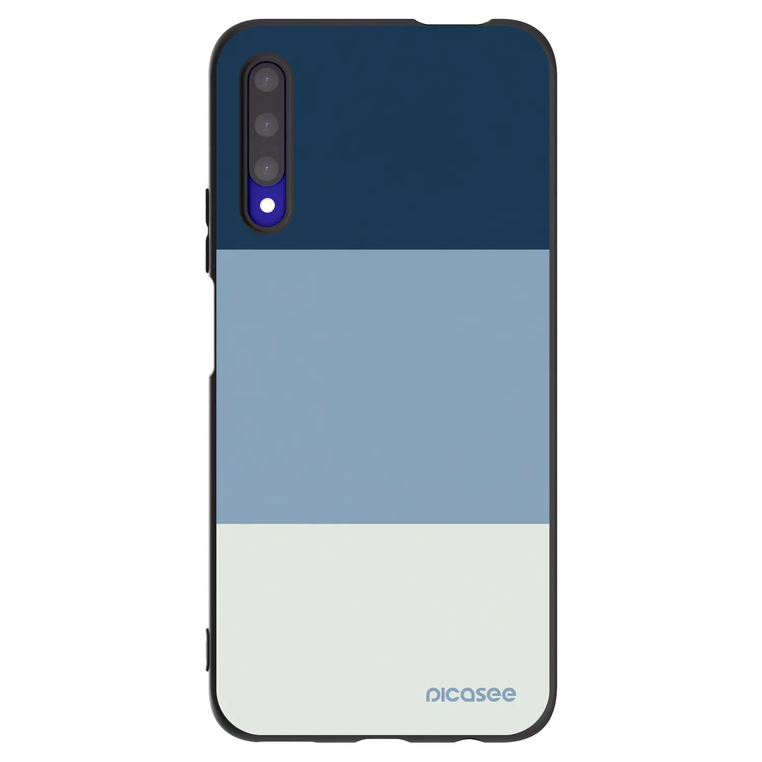 Picasee silikonowe czarne etui na Honor 9X Pro - Coastal Blue