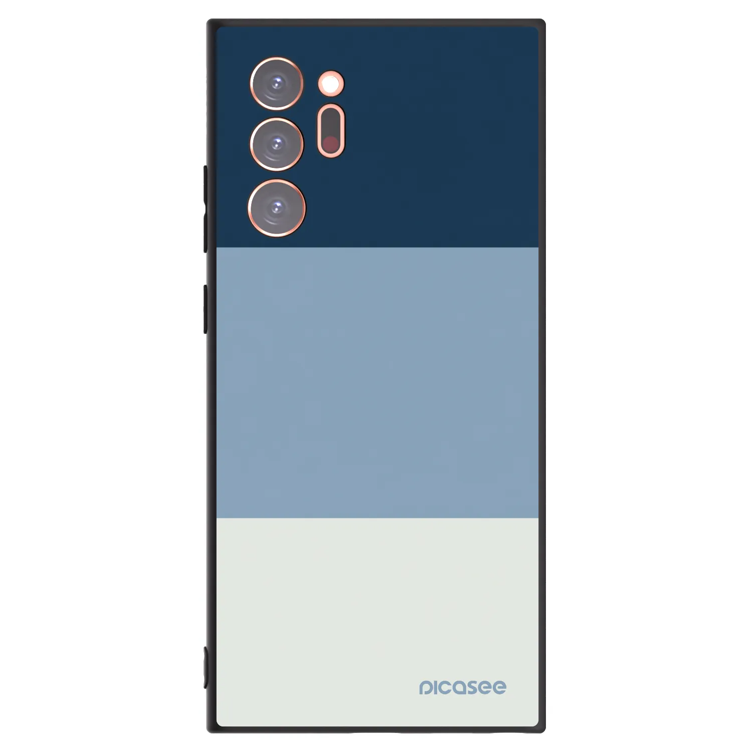 Picasee silikonowe czarne etui na Samsung Galaxy Note 20 Ultra - Coastal Blue