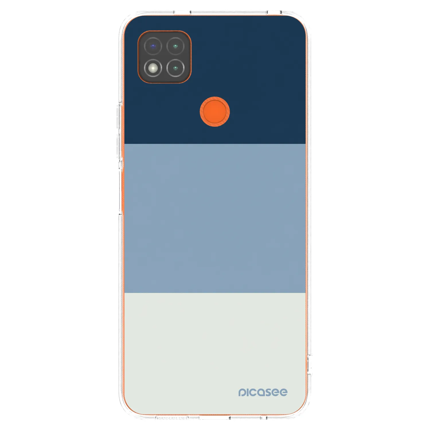 Picasee silikonowe przeźroczyste etui na Xiaomi Redmi 9C - Coastal Blue