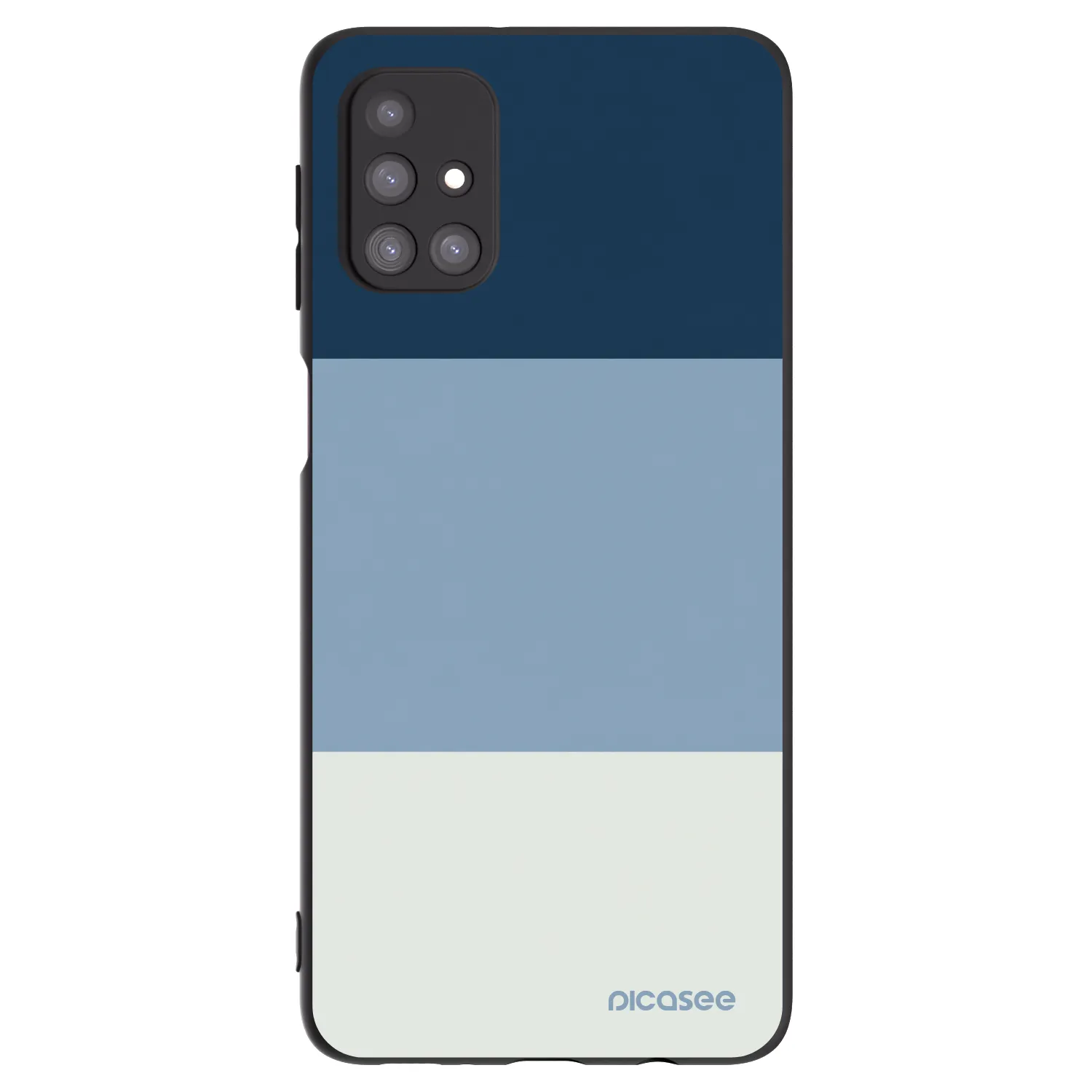 Picasee silikonowe czarne etui na Samsung Galaxy M31s - Coastal Blue