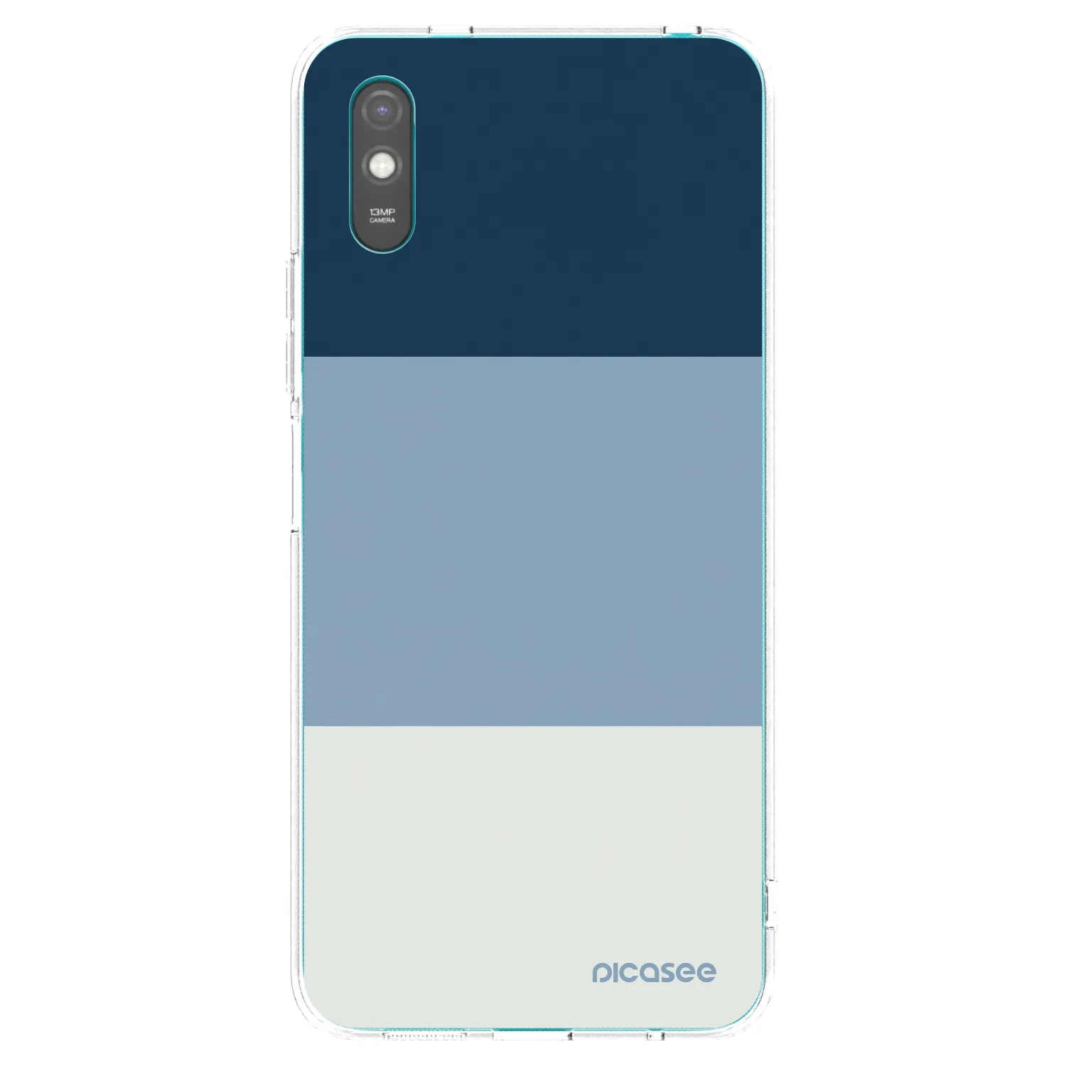 Picasee silikonowe przeźroczyste etui na Xiaomi Redmi 9A - Coastal Blue