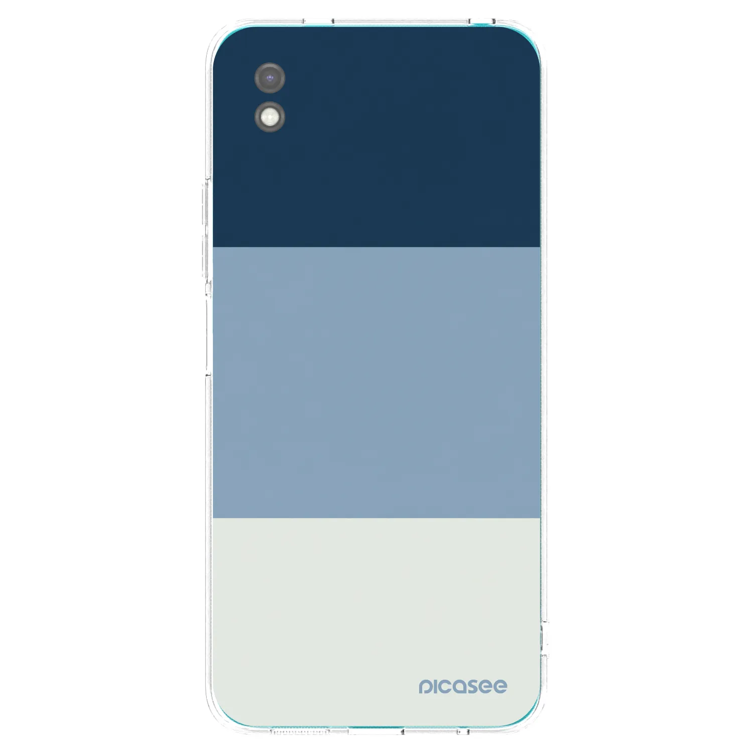 Picasee silikonowe czarne etui na Xiaomi Redmi 9A - Coastal Blue