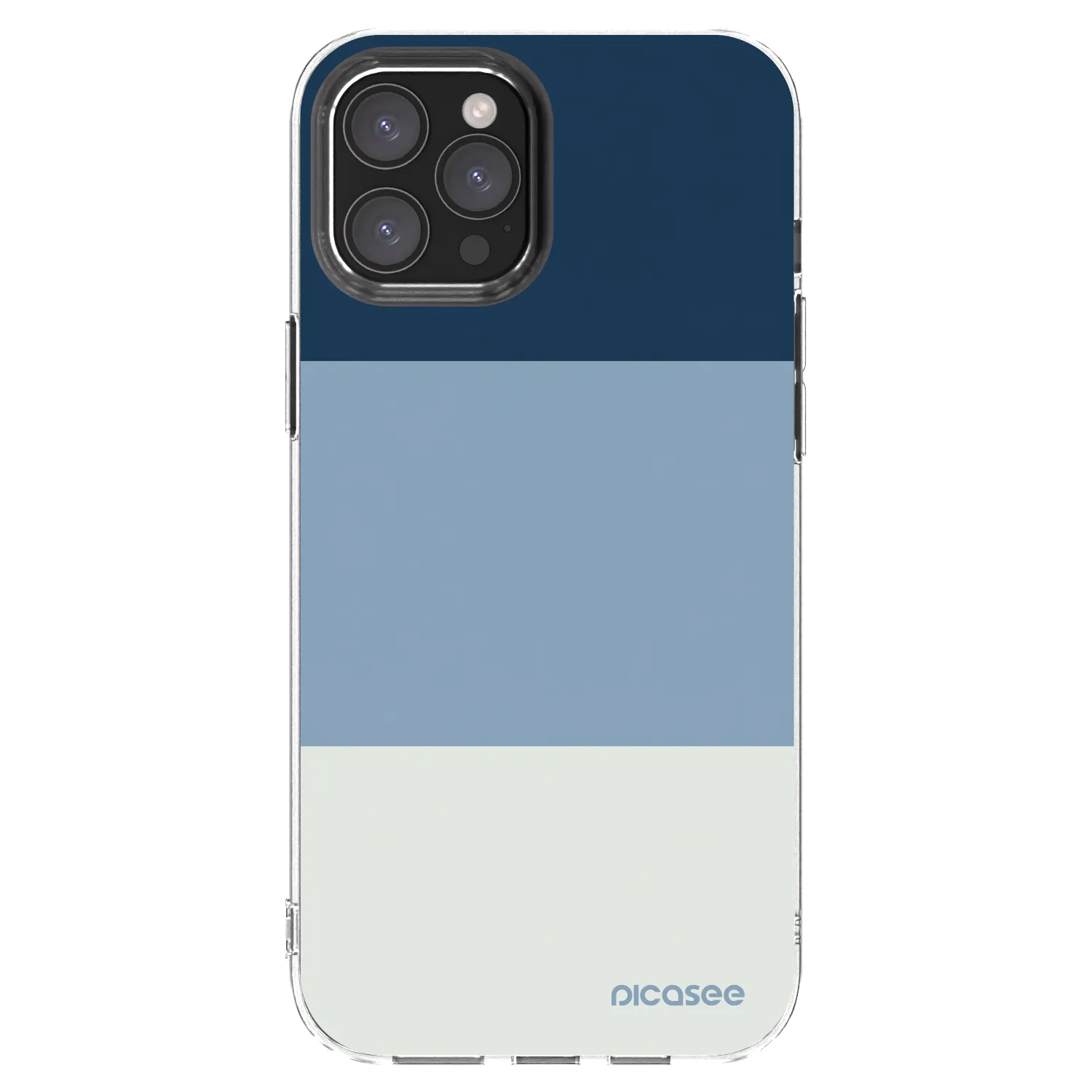 Picasee silikonowe przeźroczyste etui na Apple iPhone 12 Pro Max - Coastal Blue