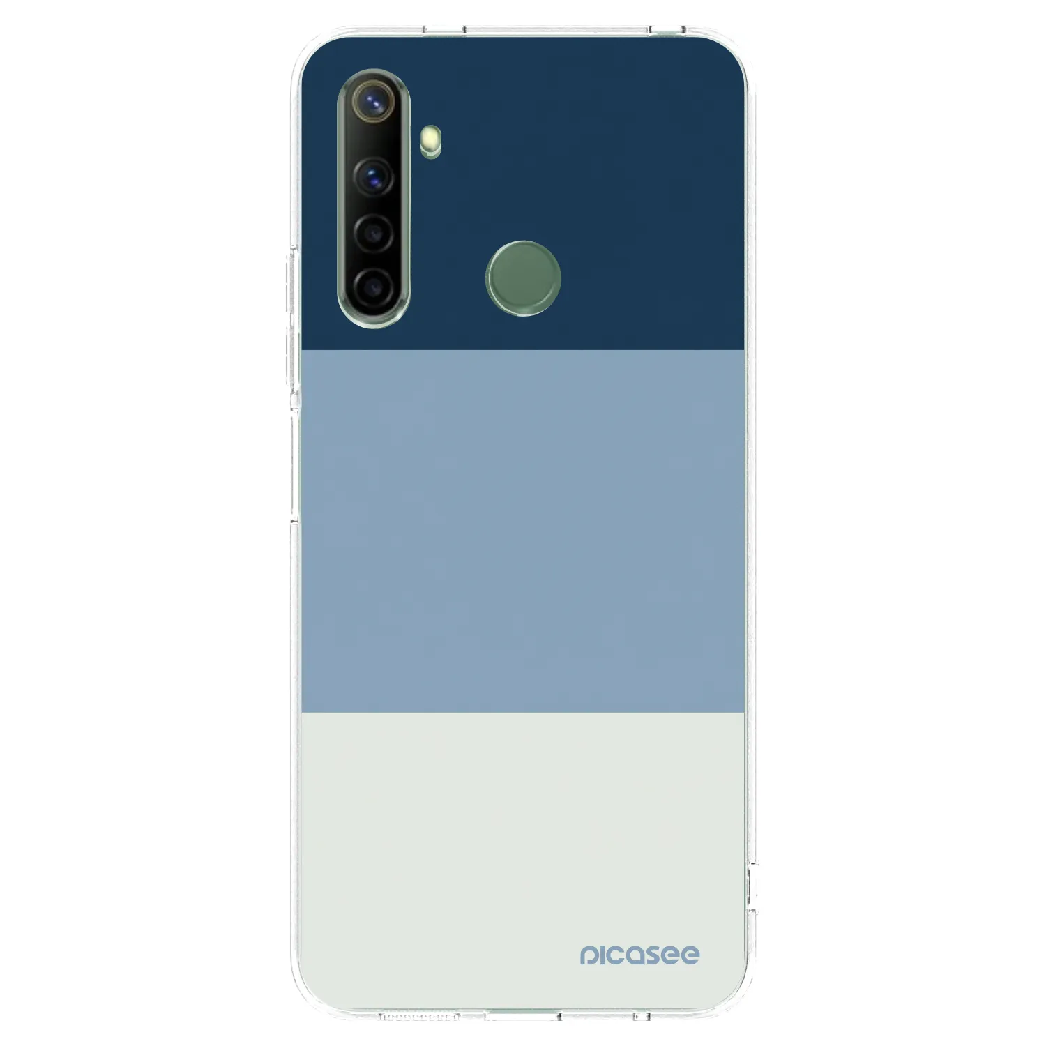 Picasee silikonowe przeźroczyste etui na Realme 6i - Coastal Blue