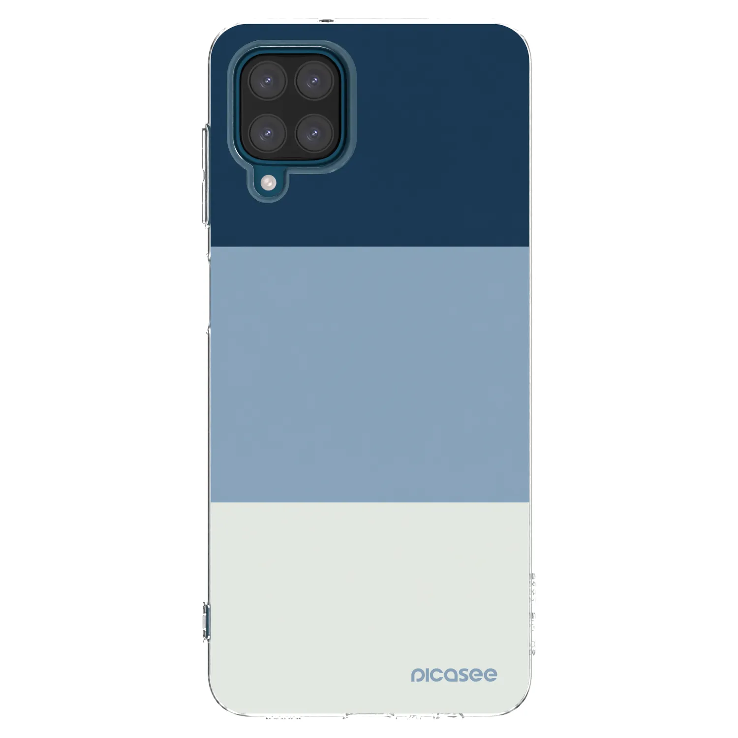 Picasee silikonowe przeźroczyste etui na Samsung Galaxy A12 A125F - Coastal Blue