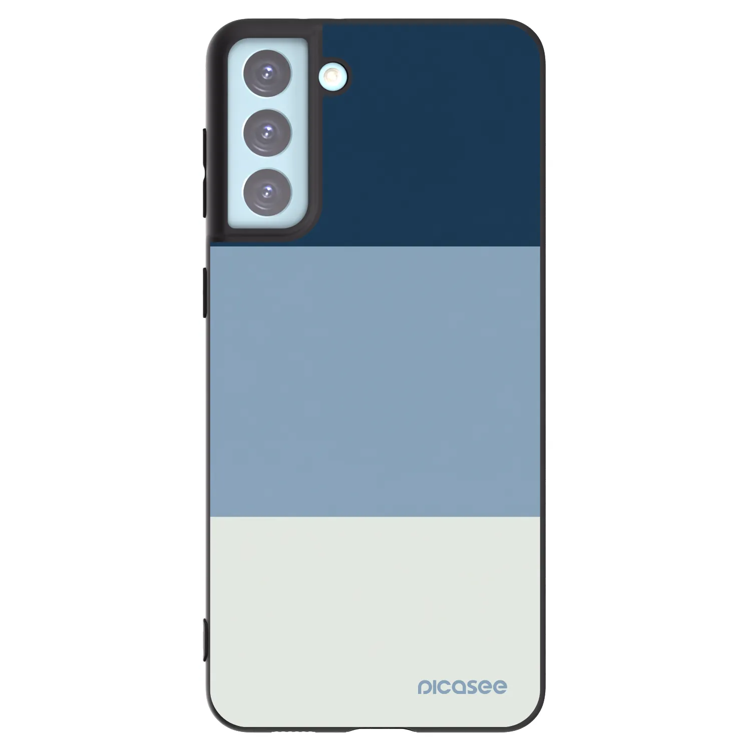 Picasee silikonowe czarne etui na Samsung Galaxy S21+ 5G G996F - Coastal Blue