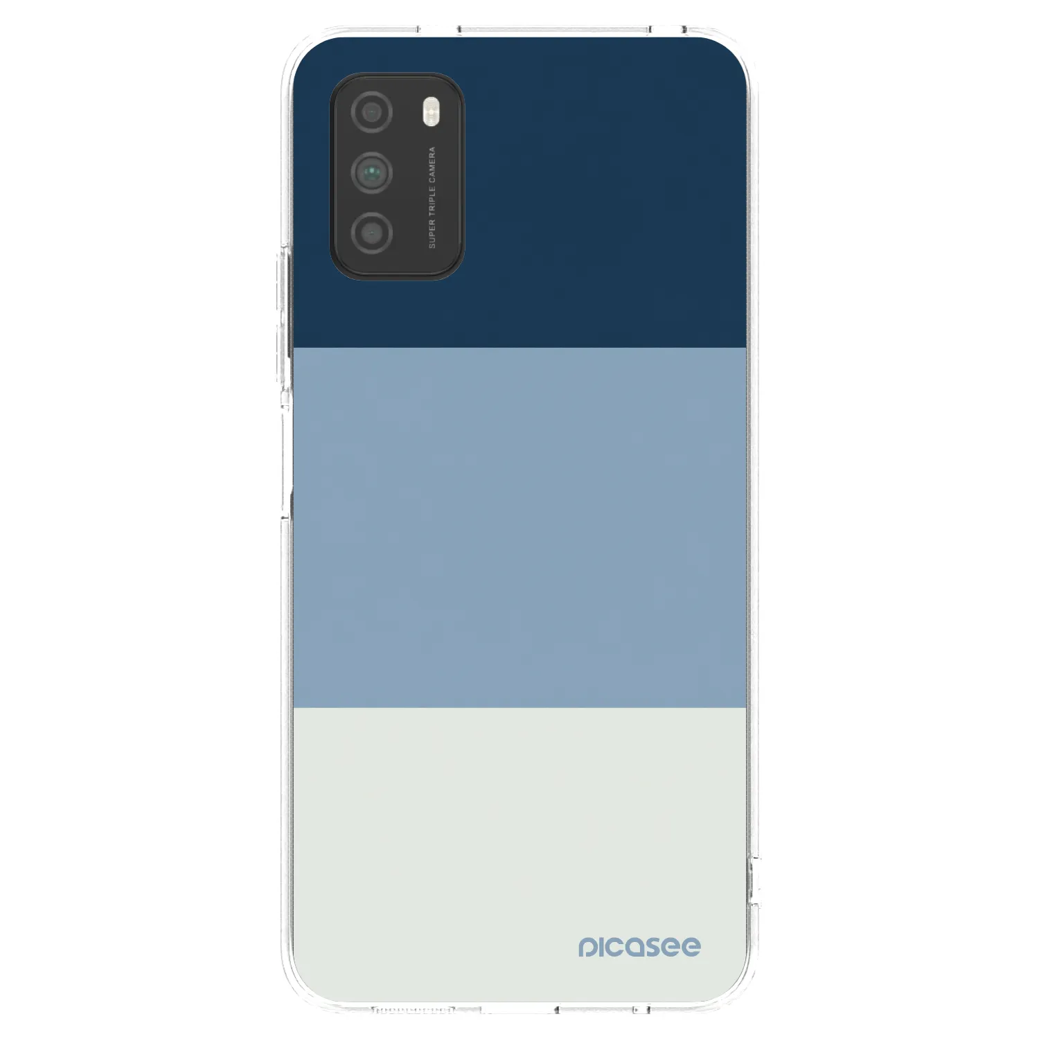 Picasee silikonowe przeźroczyste etui na Xiaomi Poco M3 - Coastal Blue