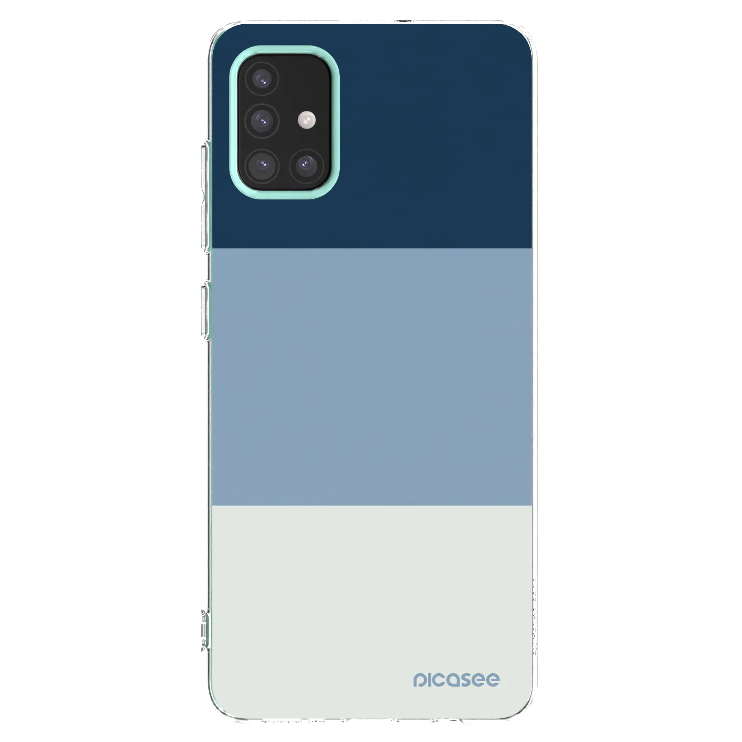 Picasee silikonowe przeźroczyste etui na Samsung Galaxy M31s - Coastal Blue