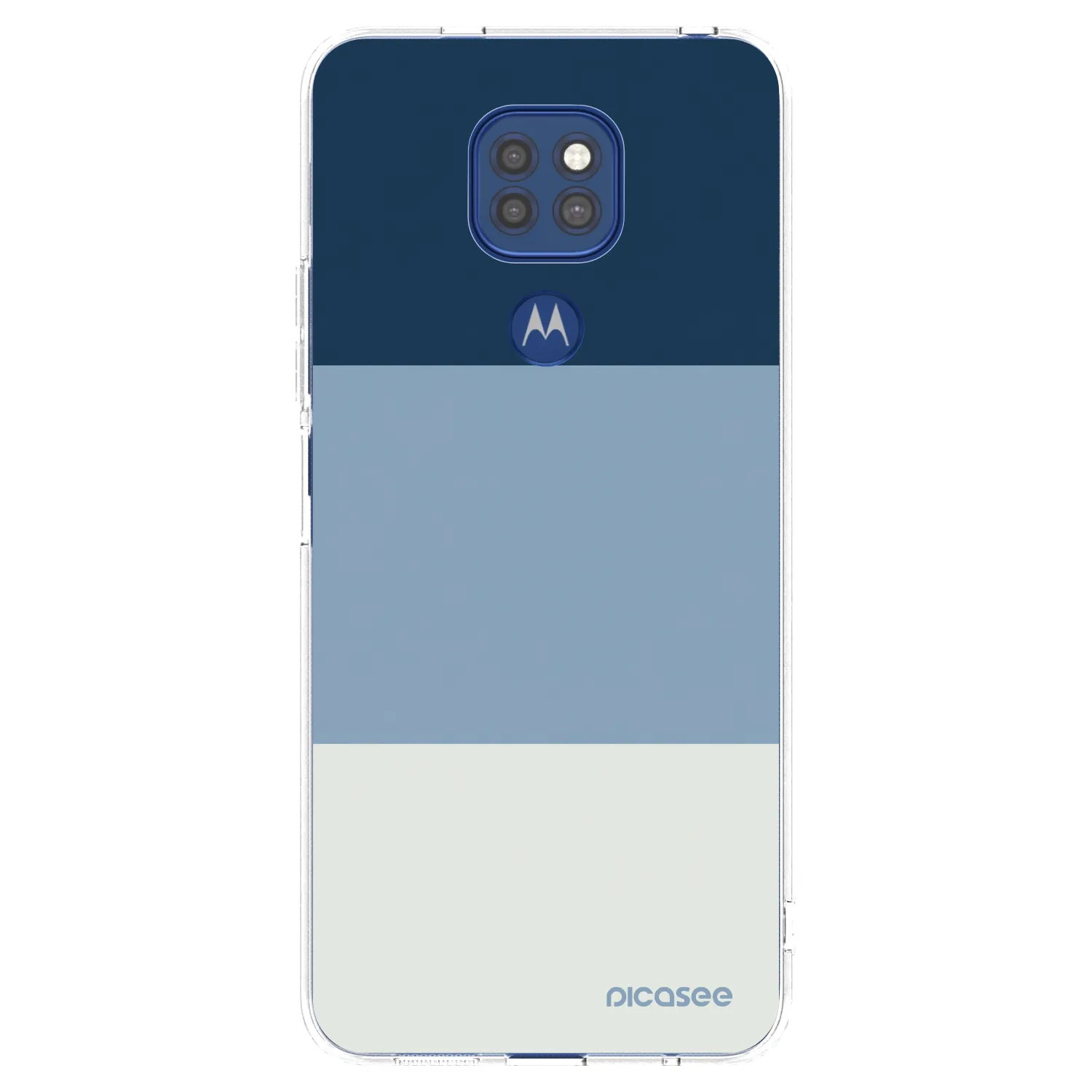 Picasee silikonowe przeźroczyste etui na Motorola Moto G9 Play - Coastal Blue