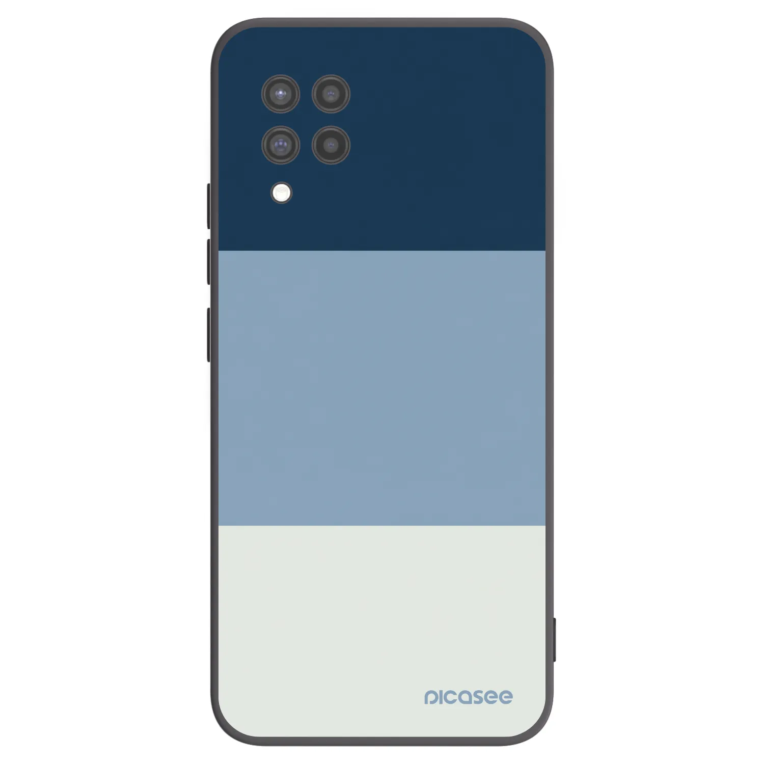 Picasee silikonowe czarne etui na Samsung Galaxy A42 A426B - Coastal Blue