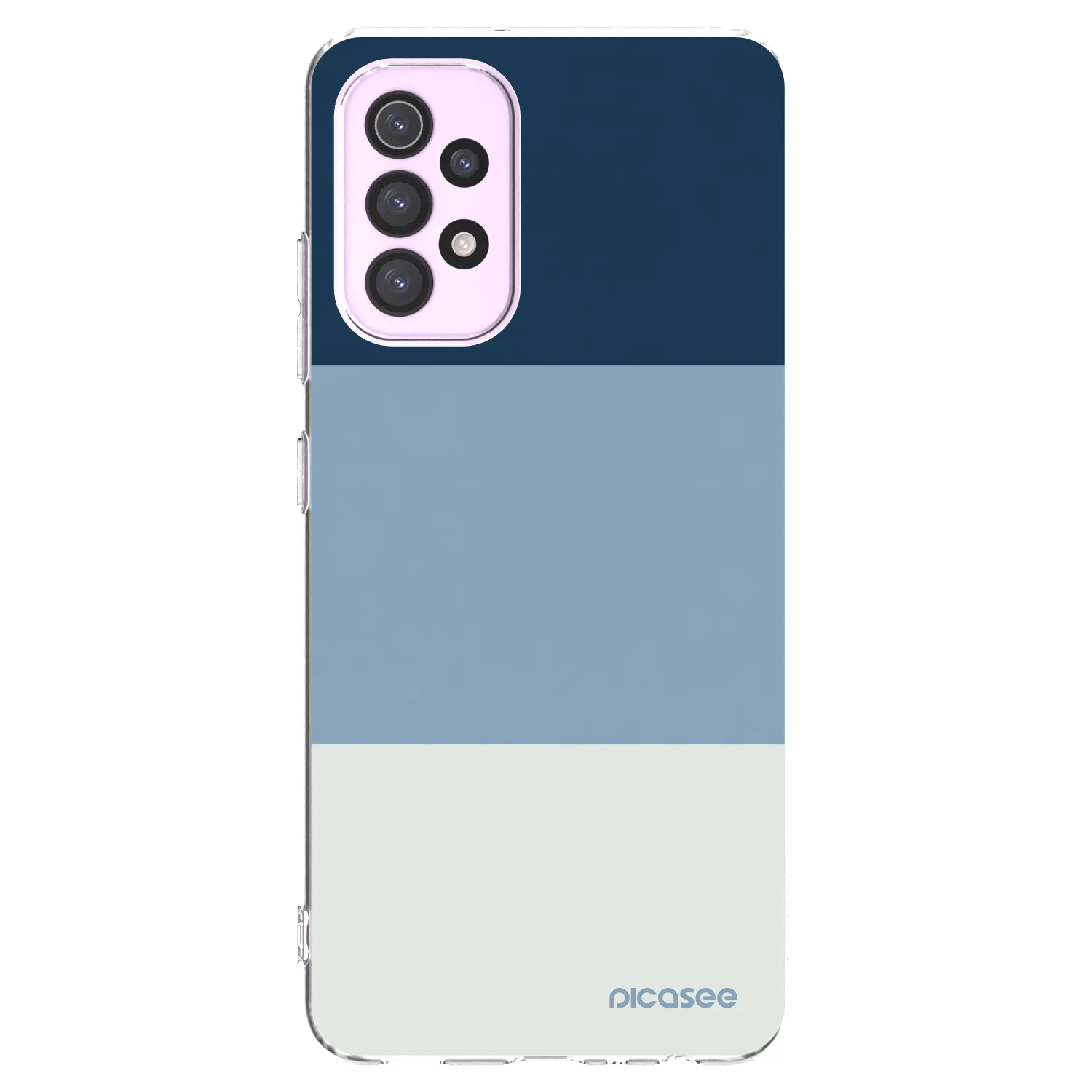 Picasee silikonowe przeźroczyste etui na Samsung Galaxy A32 5G A326B - Coastal Blue