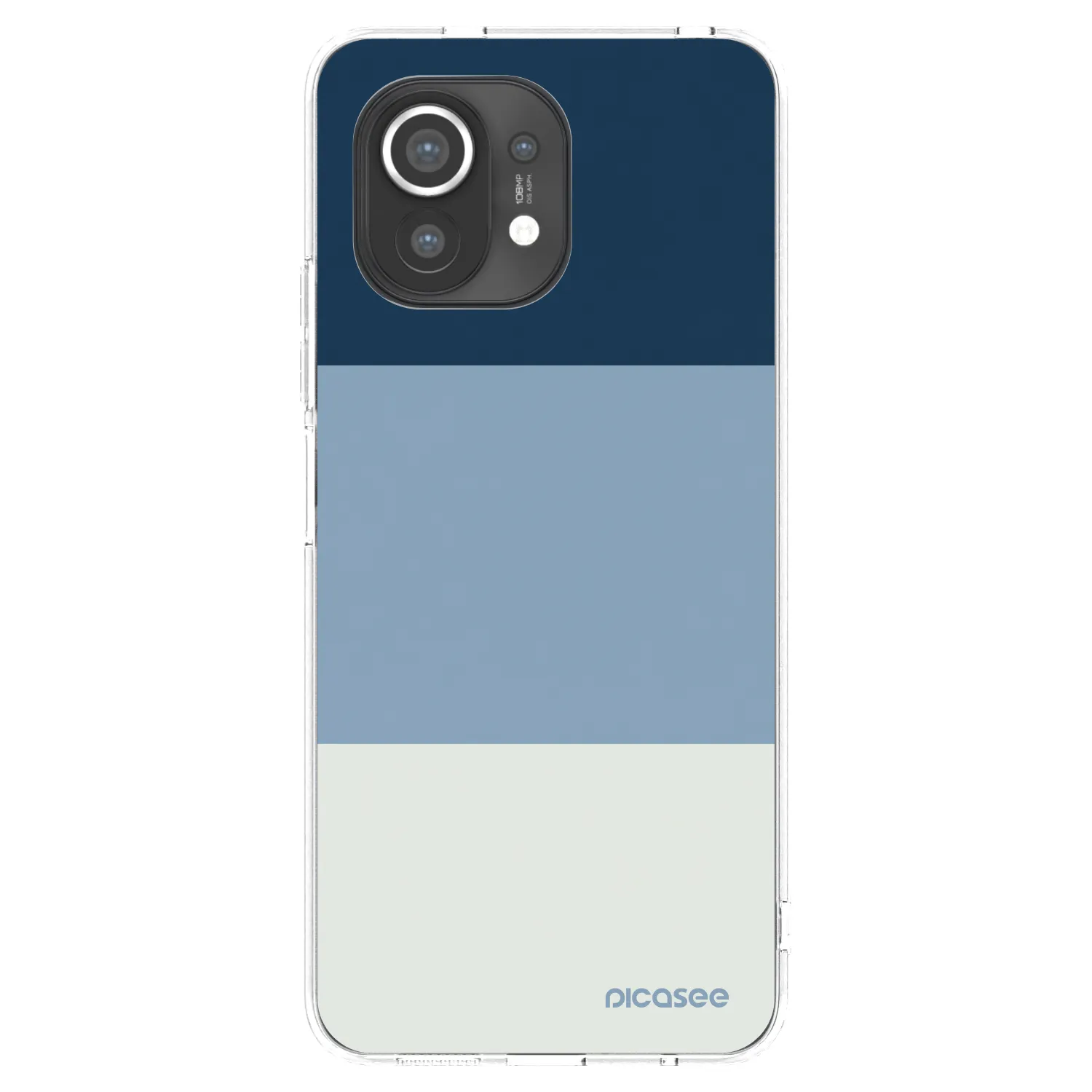 Picasee silikonowe przeźroczyste etui na Xiaomi Mi 11 - Coastal Blue
