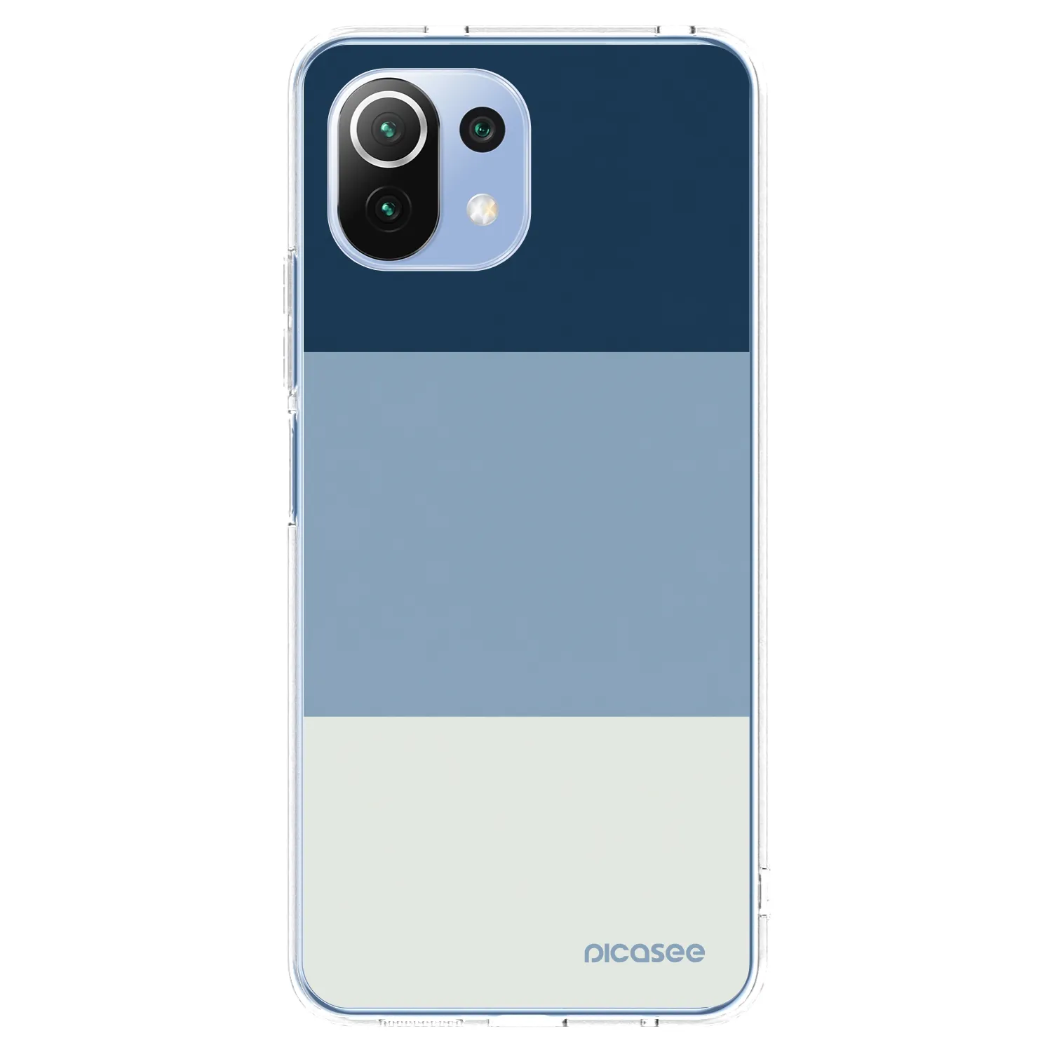 Picasee silikonowe przeźroczyste etui na Xiaomi Mi 11 Lite - Coastal Blue