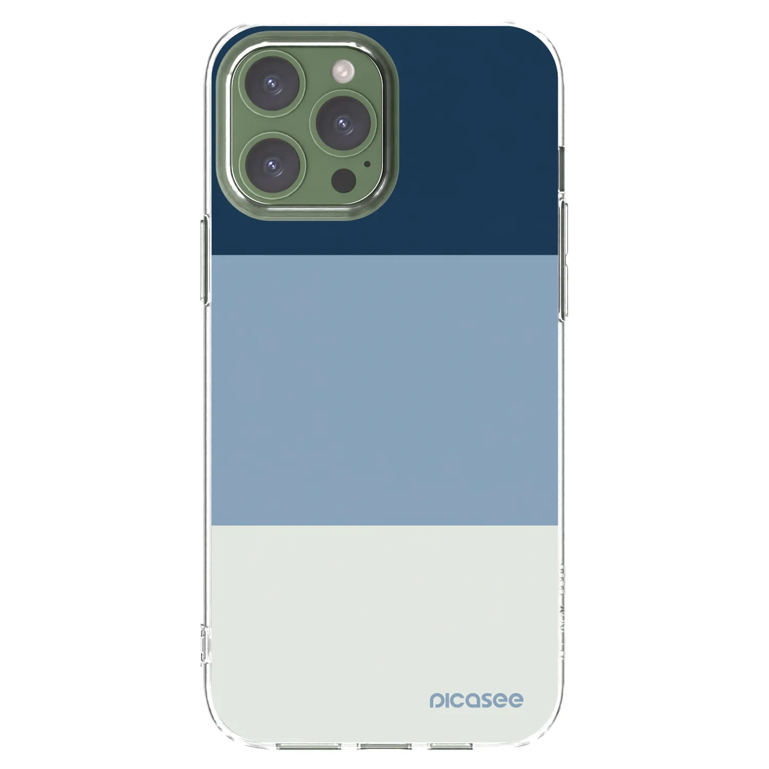 Picasee silikonowe przeźroczyste etui na Apple iPhone 13 Pro Max - Coastal Blue